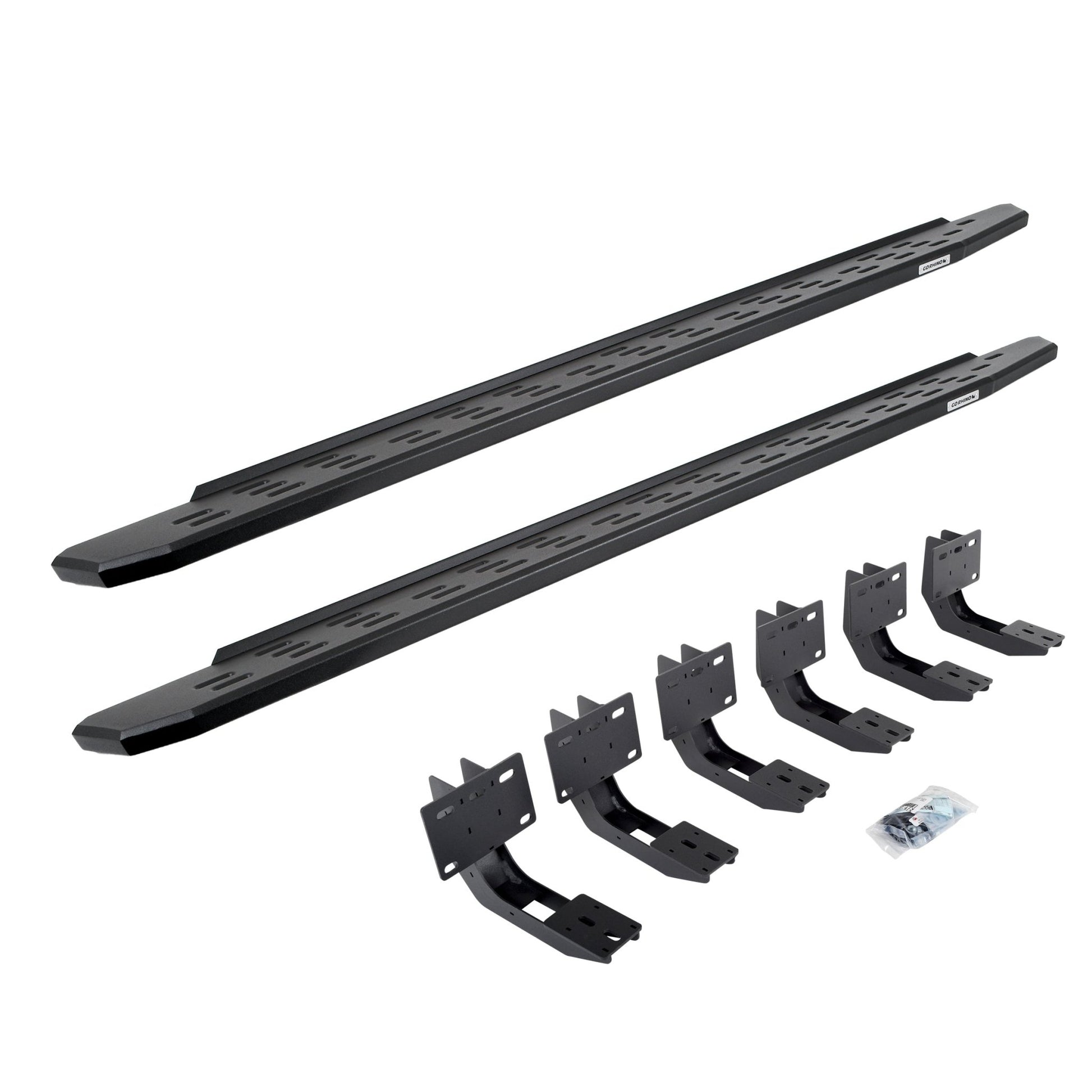 Go Rhino 69630687PC 2019 - 2024 Dodge Ram 1500 RB Series RB30 Running Boards with Mounting Bracket Kit - Rugged Truck Gear