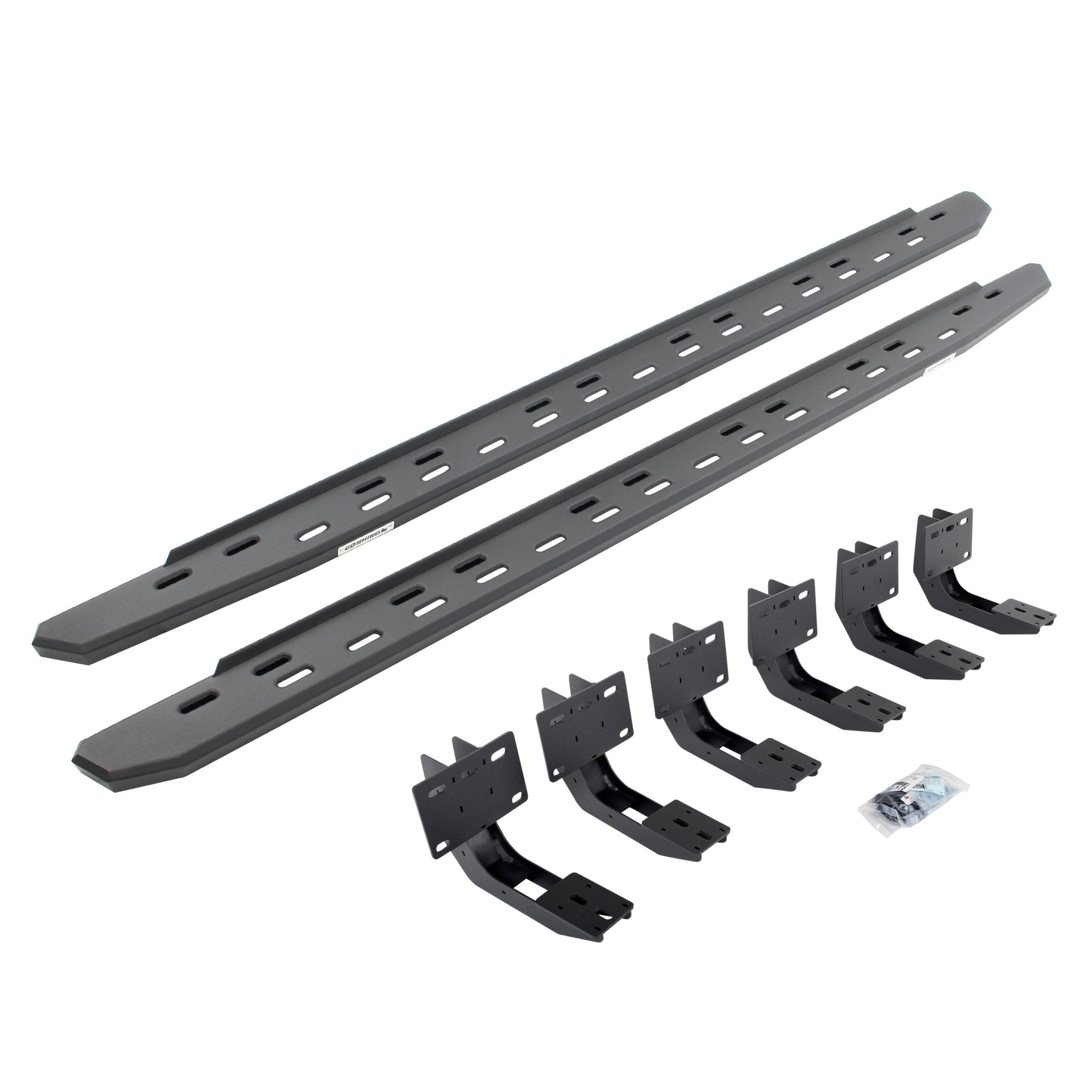 Go Rhino 69630687SPC 2019 - 2024 Dodge Ram 1500 RB Series RB30 Slim Line Running Boards with Mounting Bracket Kit - Rugged Truck Gear