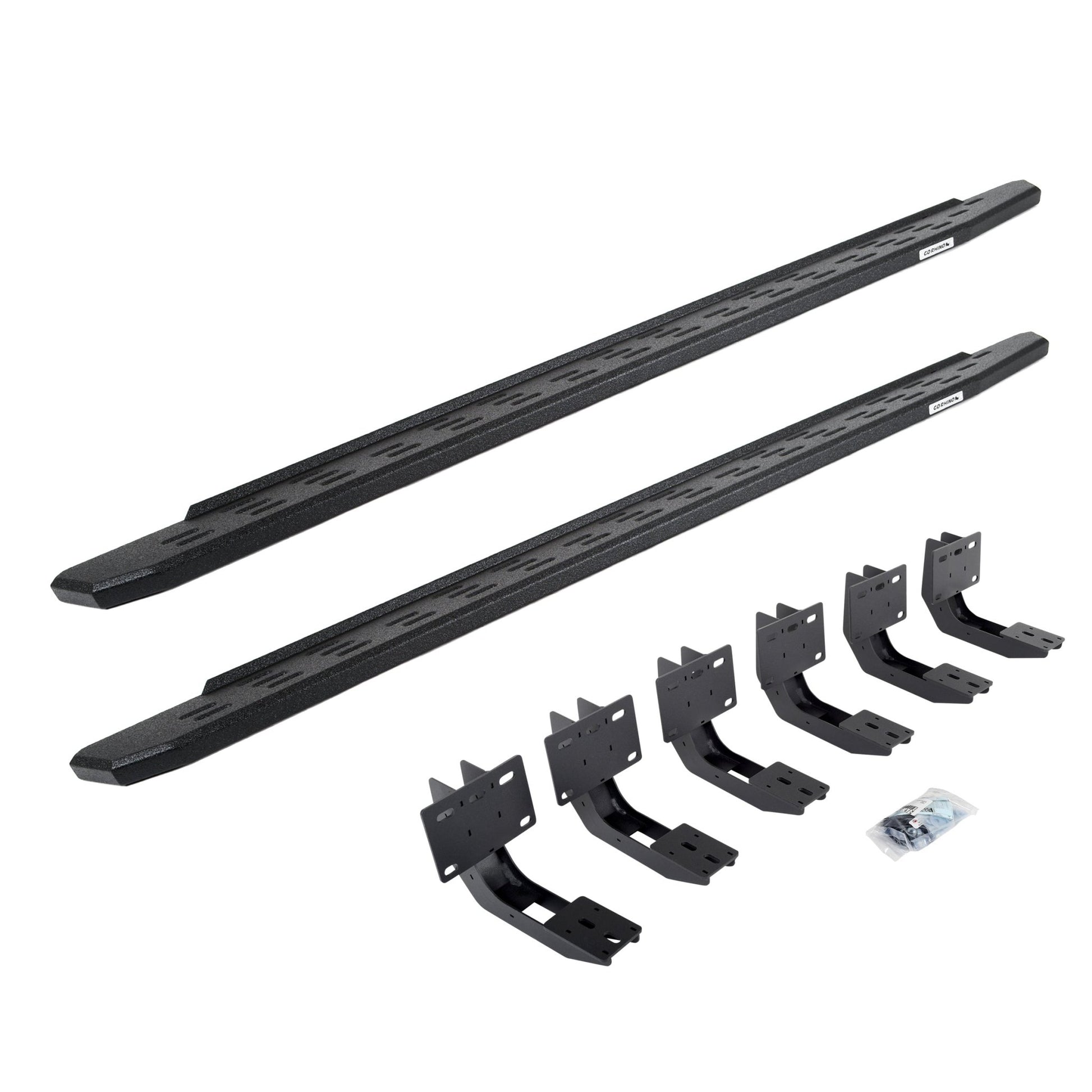 Go Rhino 69630687T 2019 - 2024 Dodge Ram 1500 RB Series RB30 Running Boards with Mounting Bracket Kit - Rugged Truck Gear