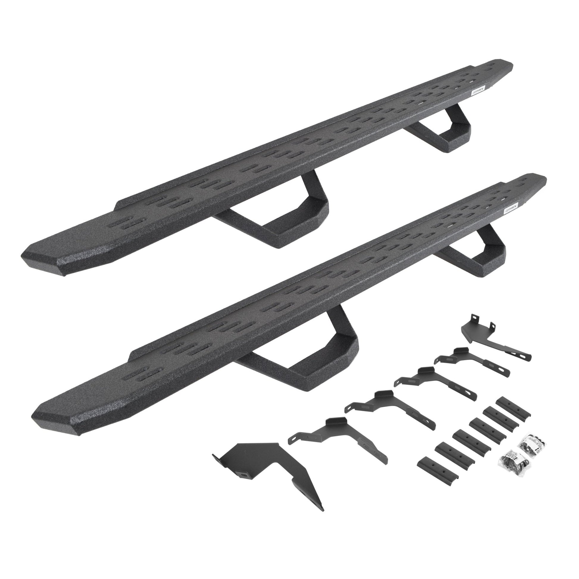 Go Rhino 6963688020T 2019 - 2024 Ford F150 Lariat/XL/XLT RB Series RB30 Running Boards with Mounting Brackets, 2 Pairs Drop Steps Kit - Rugged Truck Gear