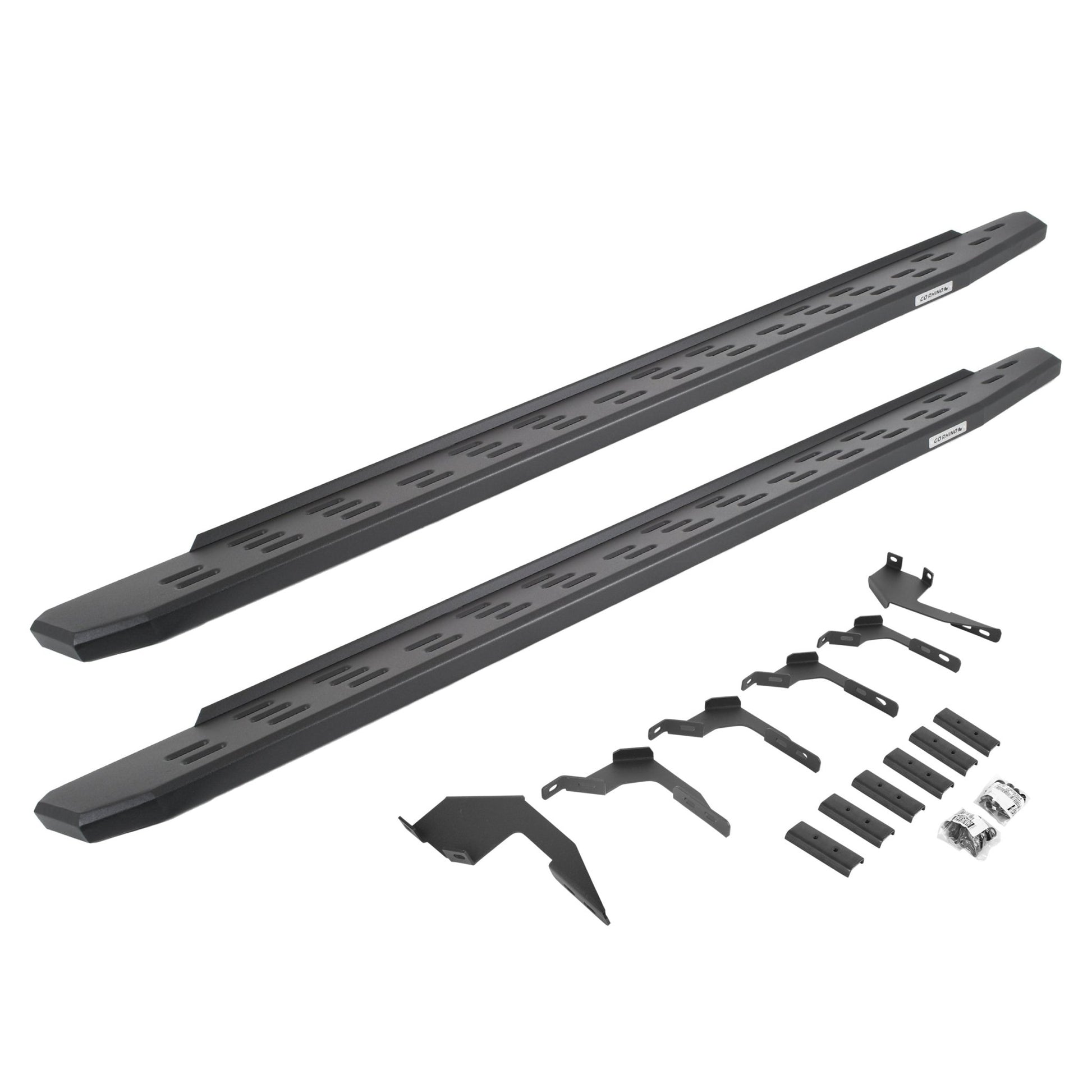 Go Rhino 69636880PC 2024 Ford F150 Raptor RB Series RB30 Running Boards with Mounting Bracket Kit - Rugged Truck Gear