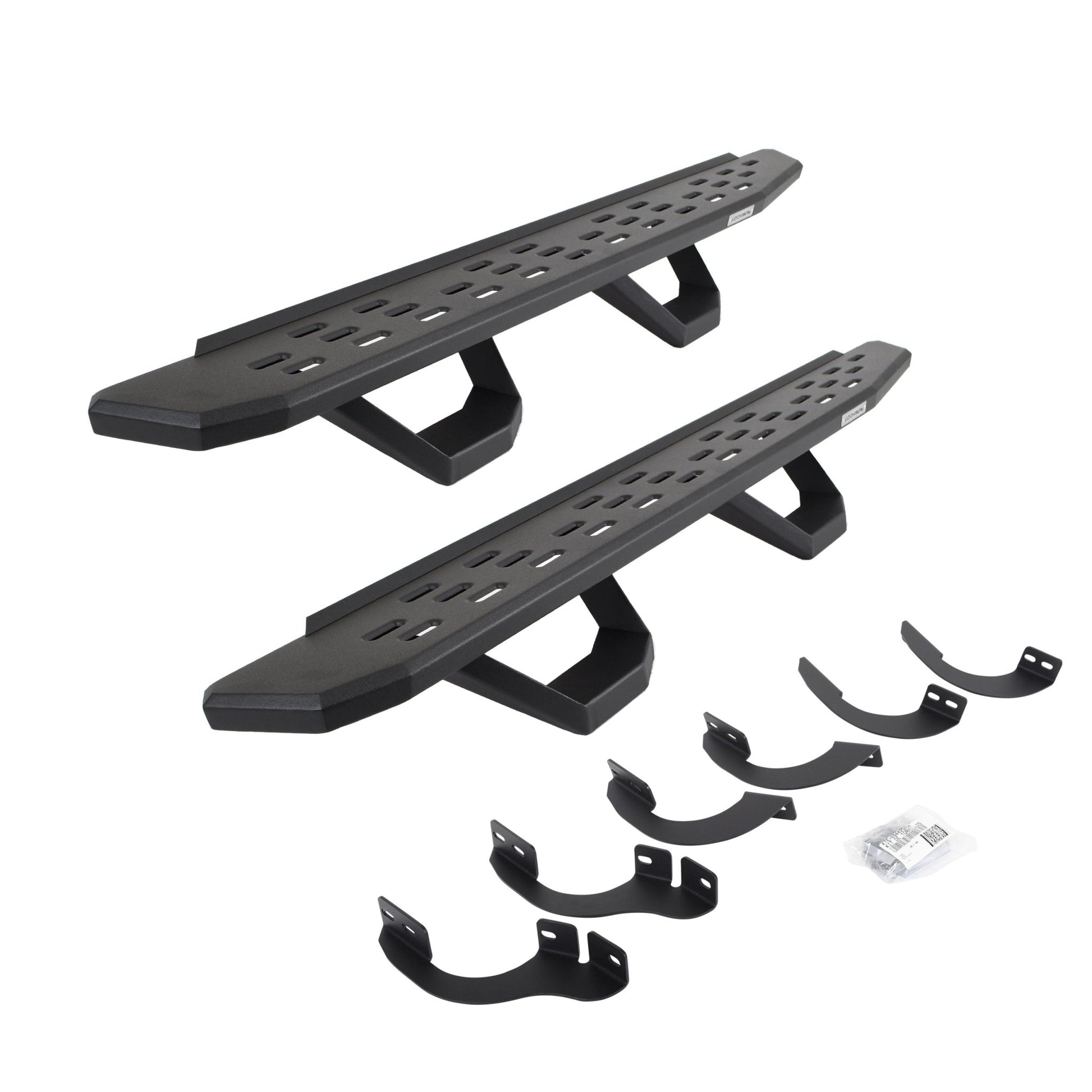 Go Rhino 6964256820PC 2020 - 2021 Toyota 4Runner Venture RB Series RB30 Running Boards with Mounting Brackets, 2 Pairs Drop Steps Kit - Rugged Truck Gear