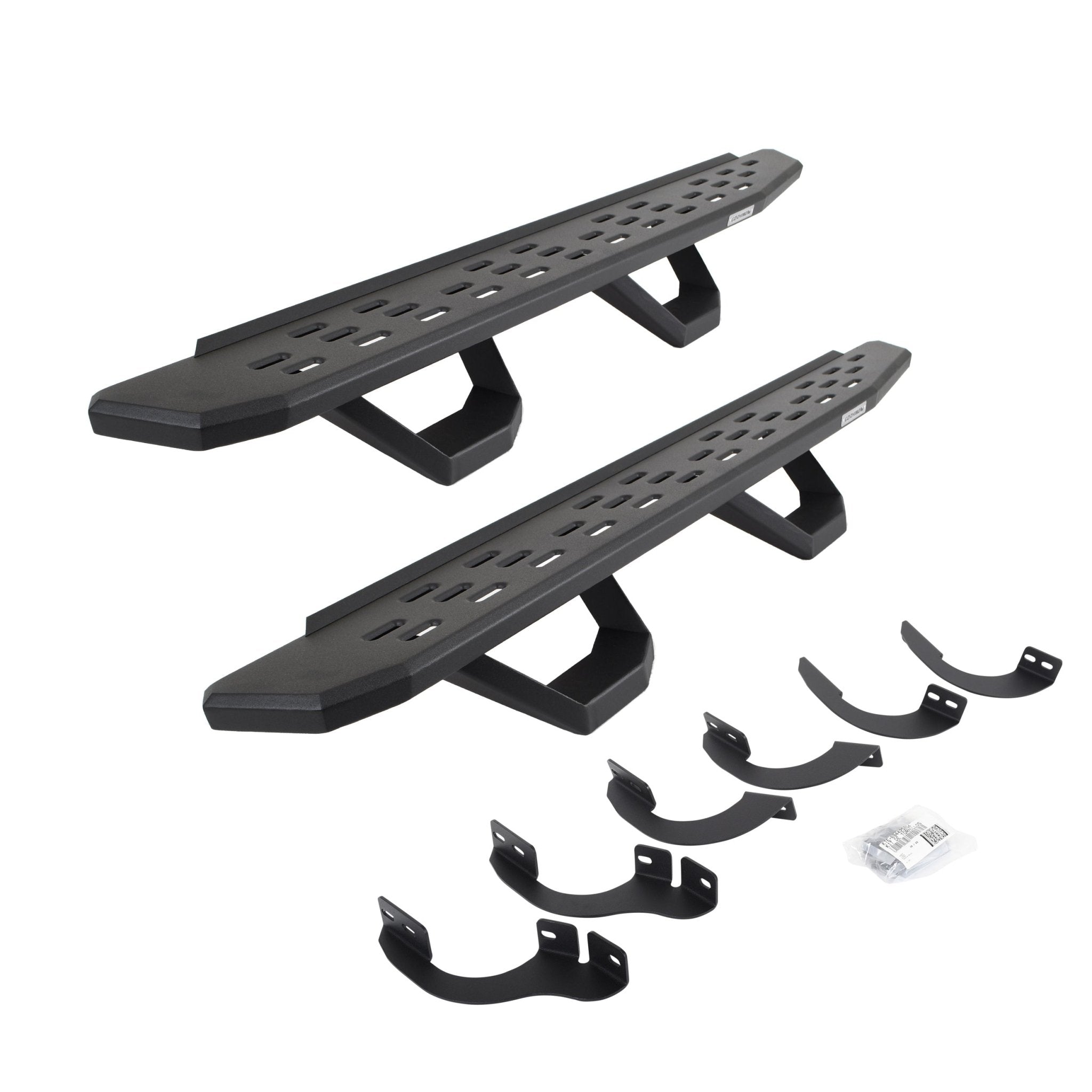 Go Rhino 6964256820PC 2020 - 2021 Toyota 4Runner Venture RB Series RB30 Running Boards with Mounting Brackets, 2 Pairs Drop Steps Kit - Rugged Truck Gear