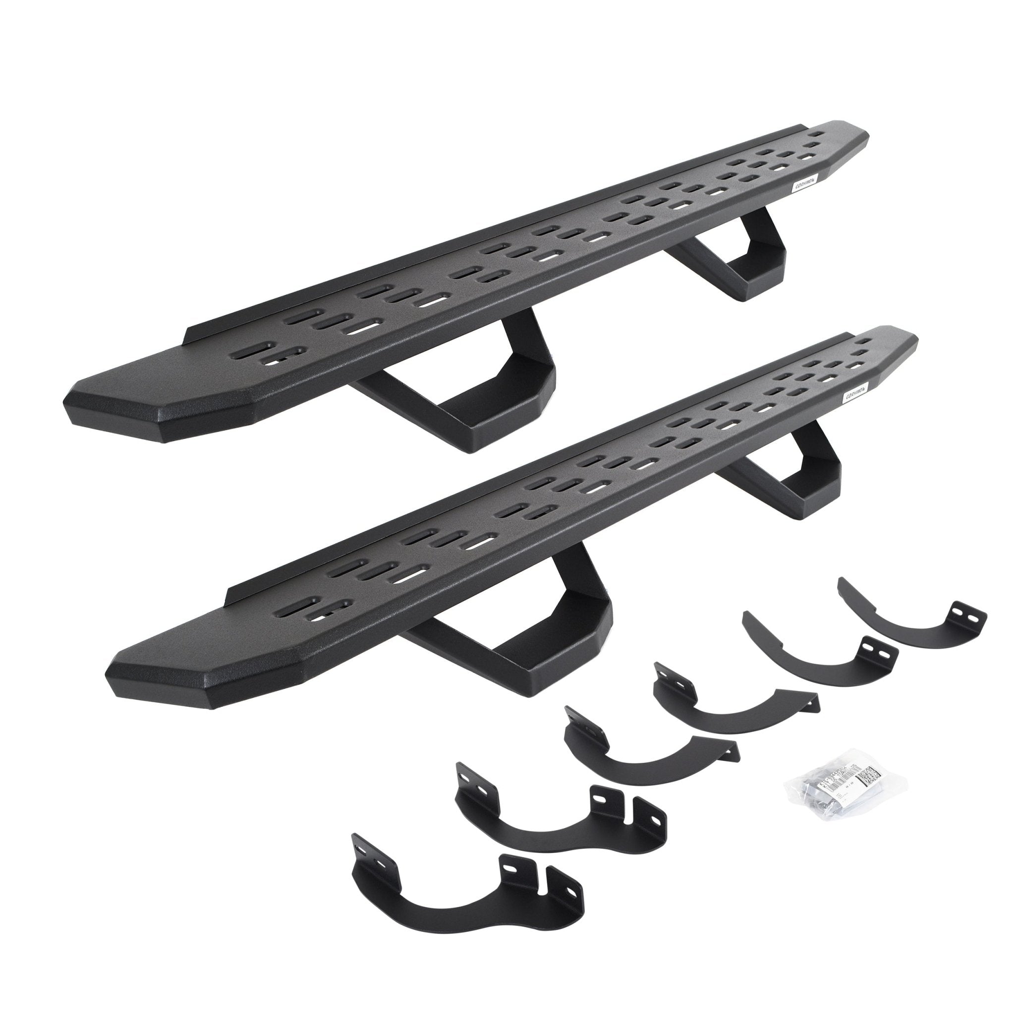 Go Rhino 6964256820T 2014 - 2022 Toyota 4Runner Trail RB Series RB30 Running Boards with Mounting Brackets, 2 Pairs Drop Steps Kit - Rugged Truck Gear