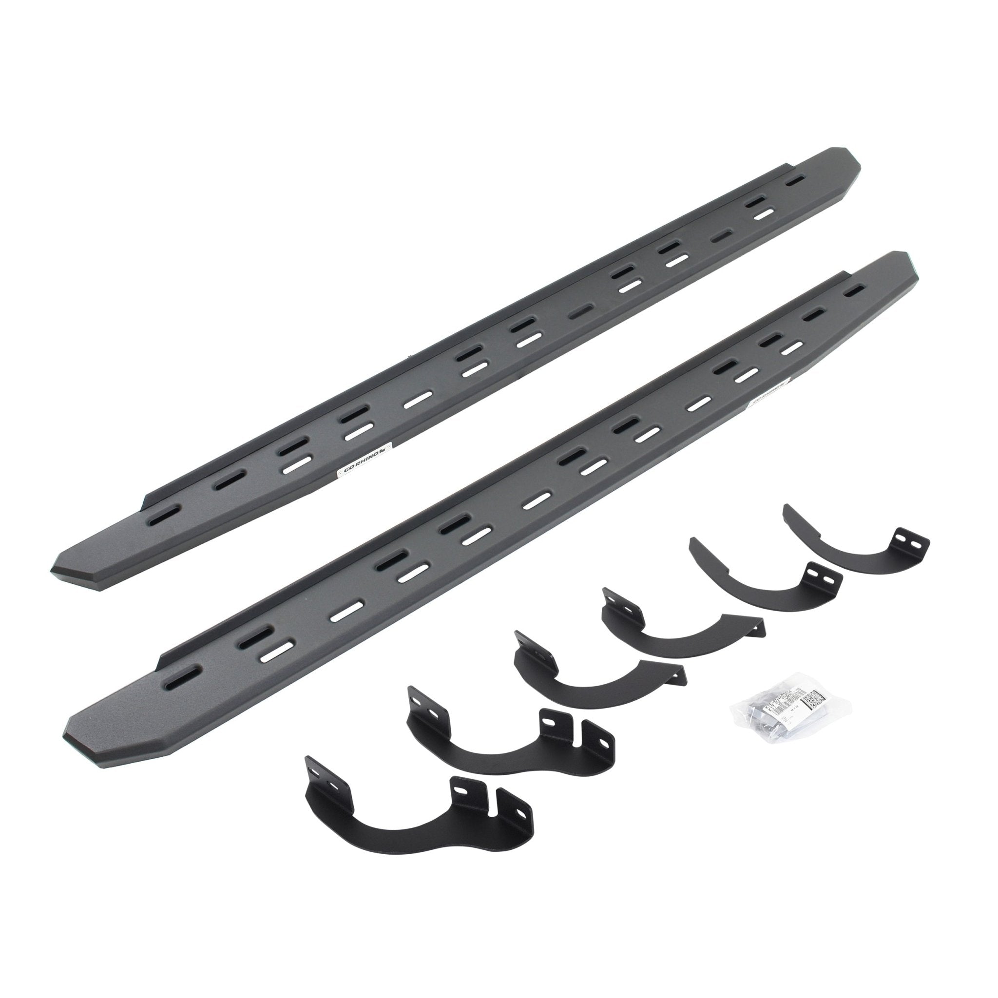 Go Rhino 69642568SPC 2020 - 2021 Toyota 4Runner Venture RB Series RB30 Slim Line Running Boards with Mounting Bracket Kit - Rugged Truck Gear