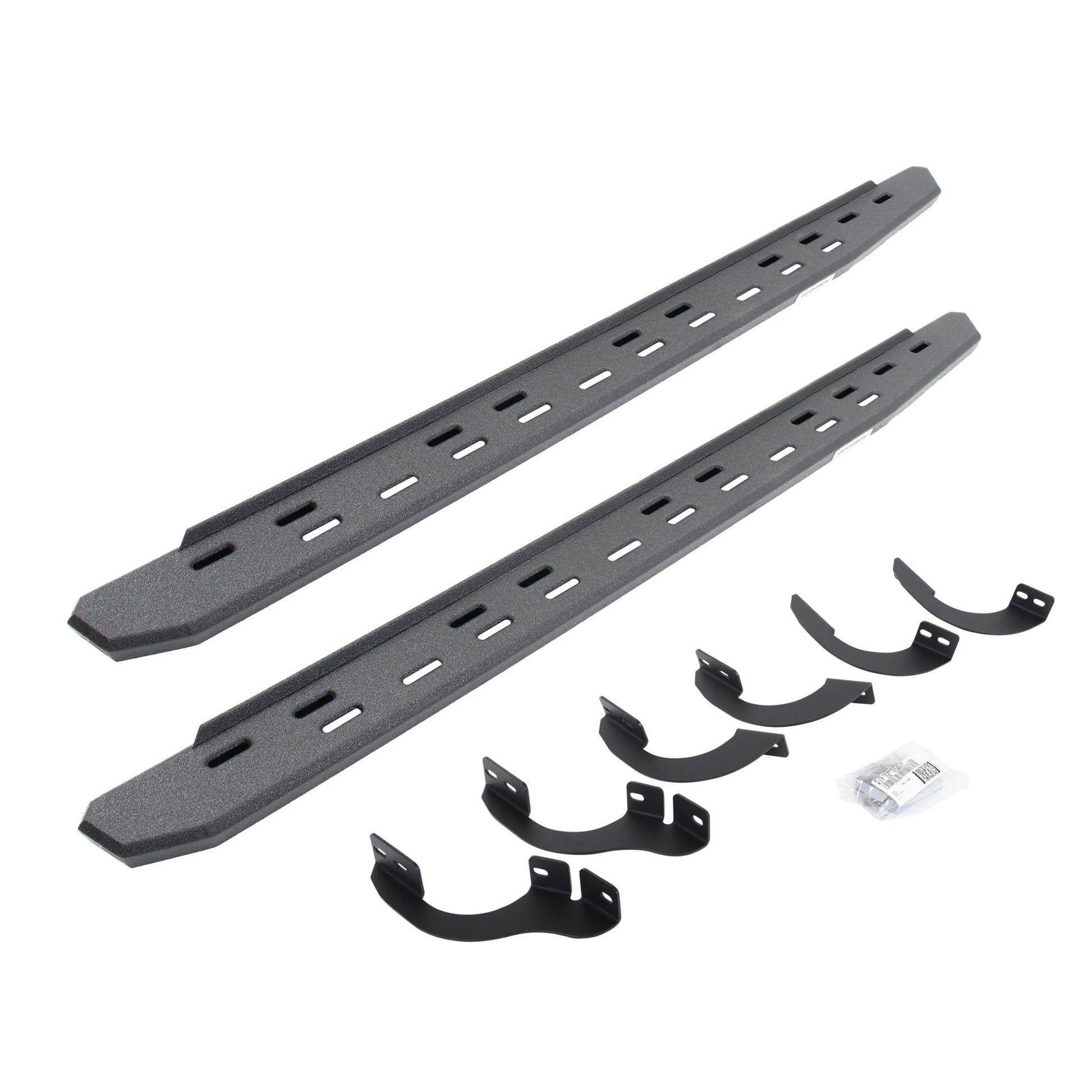 Go Rhino 69642568ST 2018 - 2024 Toyota 4Runner SR5 Premium/TRD Off - Road/TRD Off - Road Premium/TRD Pro RB Series RB30 Slim Line Running Boards with Mounting Bracket Kit - Rugged Truck Gear