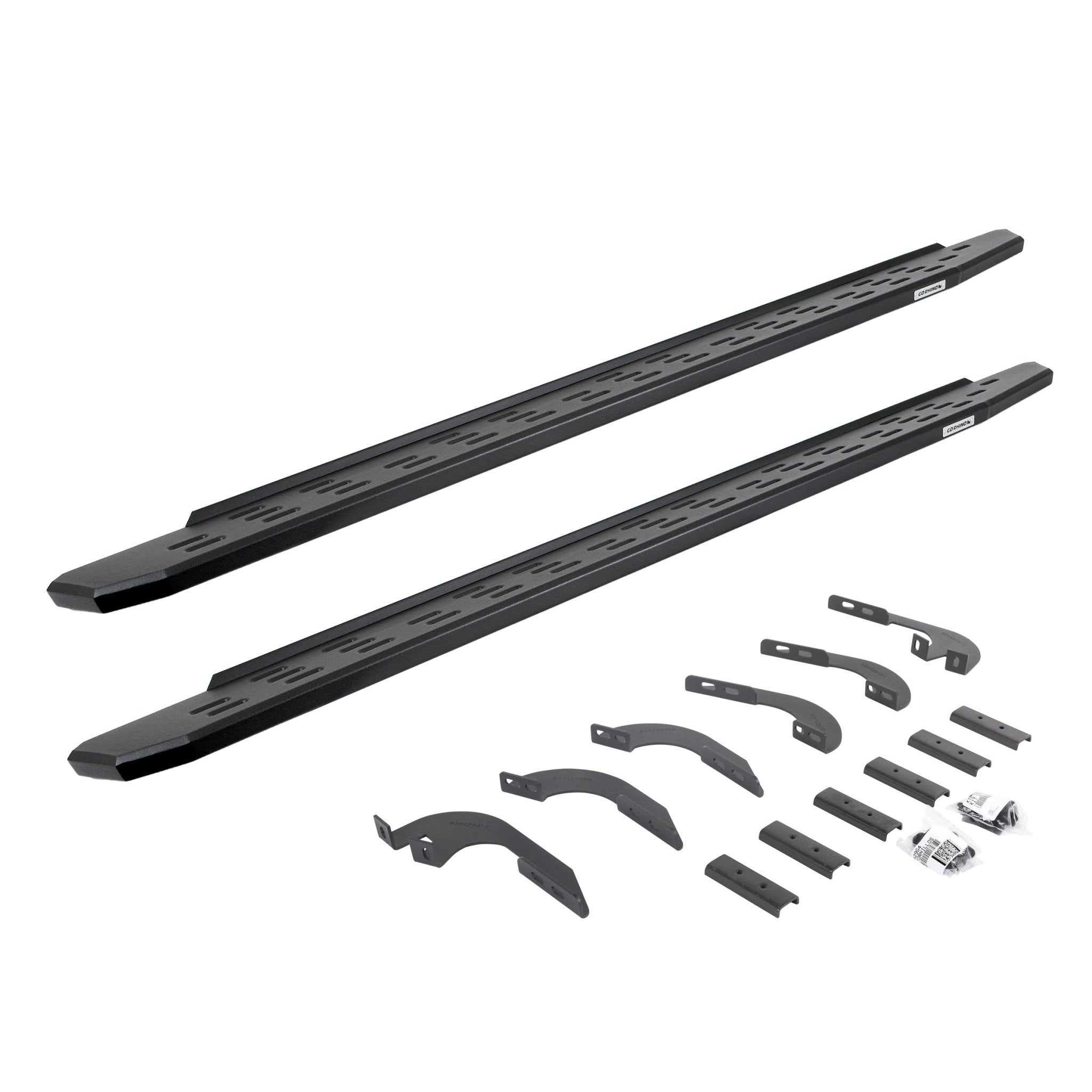 Go Rhino 69642987PC 2005 - 2023 Toyota Tacoma RB Series RB30 Running Boards with Mounting Bracket Kit - Rugged Truck Gear