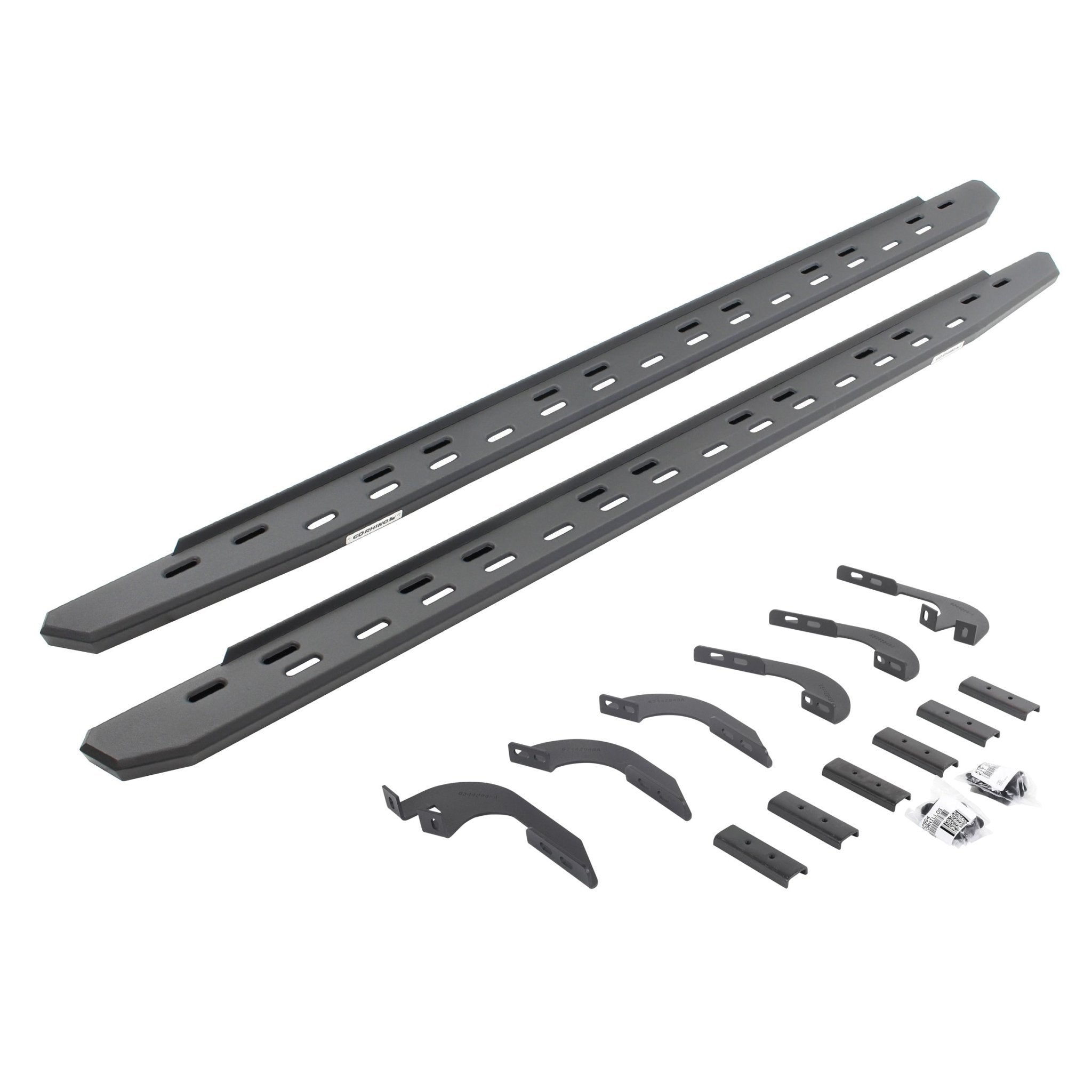 Go Rhino 69643280SPC 2024 Toyota Tacoma RB Series RB30 Slim Line Running Boards with Mounting Bracket Kit - Rugged Truck Gear