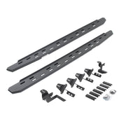 Go Rhino 69650568SPC 2007 - 2018 Jeep Wrangler JK RB Series RB30 Slim Line Running Boards with Mounting Bracket Kit - Rugged Truck Gear