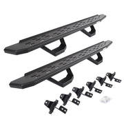 Go Rhino 6965067320T 2018 - 2024 Jeep Wrangler JL RB Series RB30 Running Boards with Mounting Brackets, 2 Pairs Drop Steps Kit - Rugged Truck Gear
