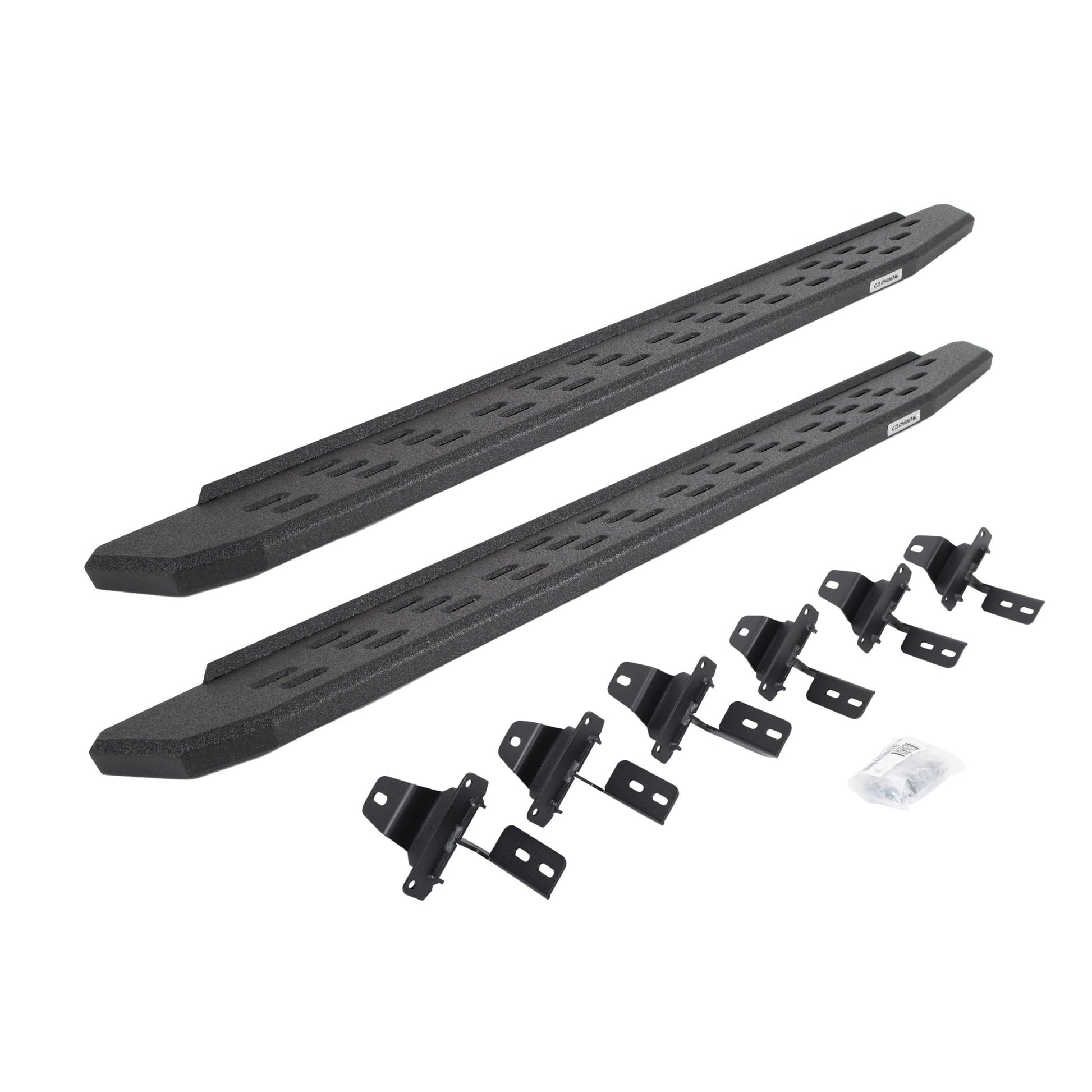 Go Rhino 69650673T 2018 - 2024 Jeep Wrangler JL RB Series RB30 Running Boards with Mounting Bracket Kit - Rugged Truck Gear