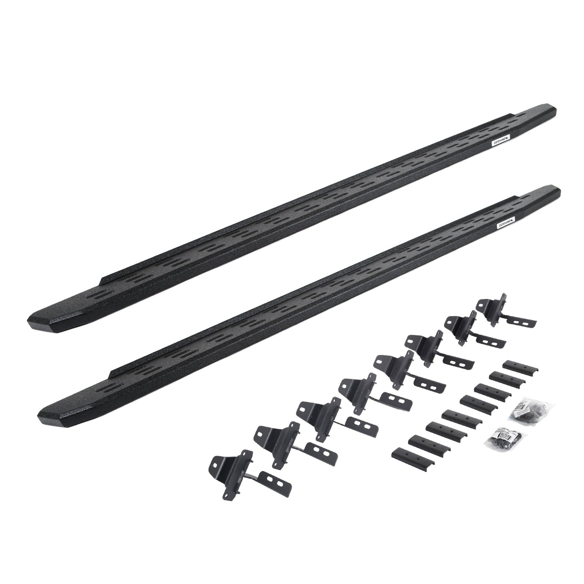 Go Rhino 69651687T 2020 - 2024 Jeep Gladiator JT RB Series RB30 Running Boards with Mounting Bracket Kit - Rugged Truck Gear
