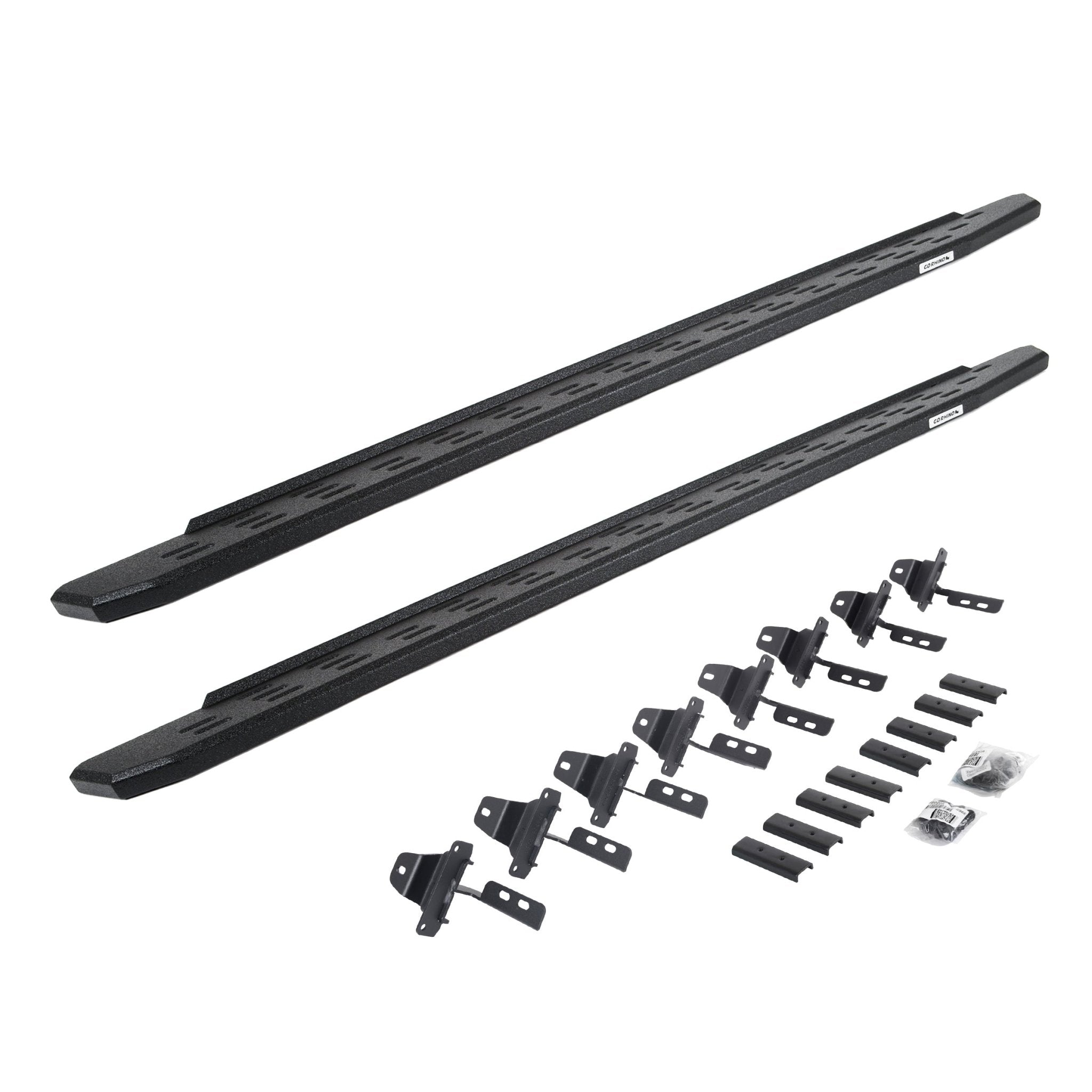 Go Rhino 69651687T 2020 - 2024 Jeep Gladiator JT RB Series RB30 Running Boards with Mounting Bracket Kit - Rugged Truck Gear
