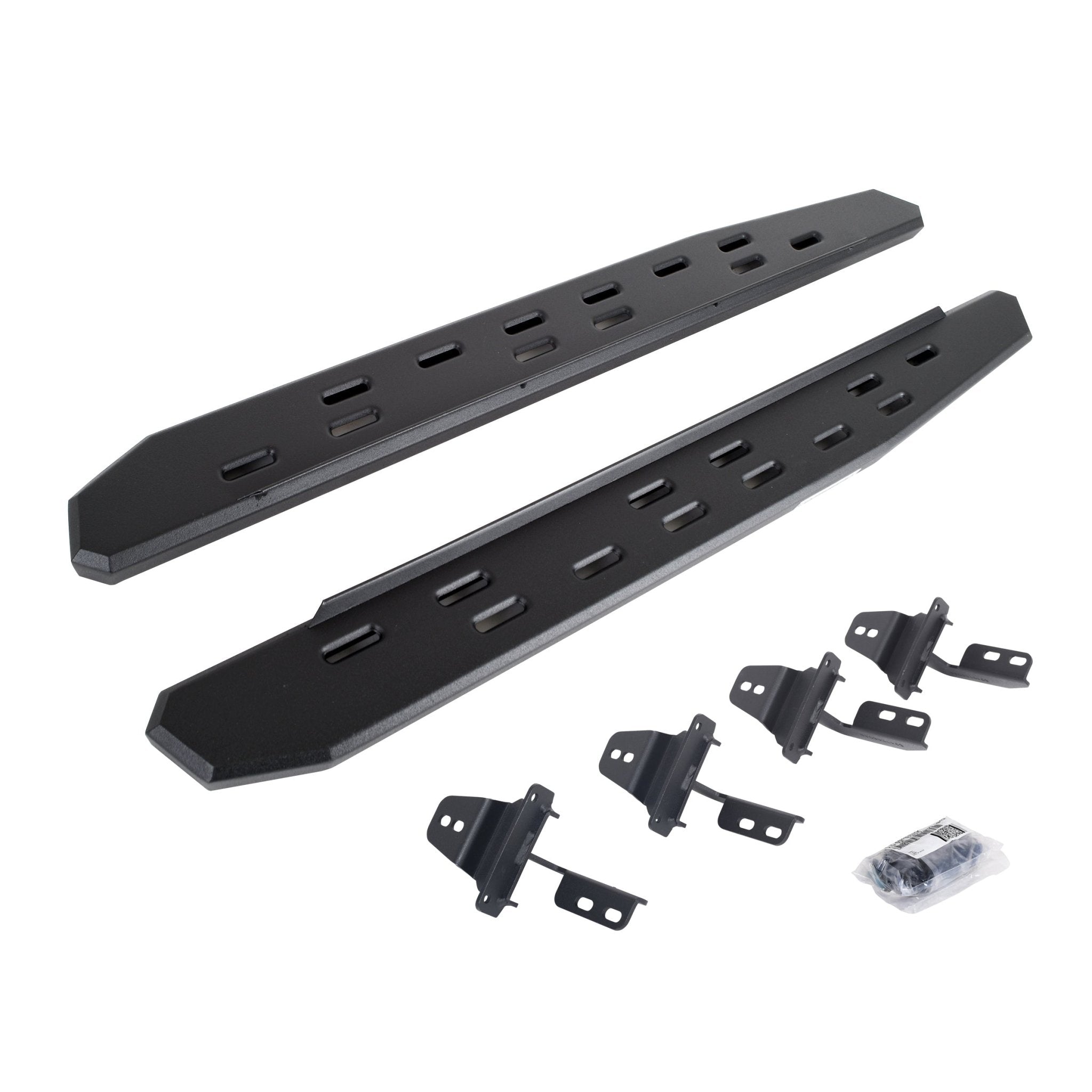 Go Rhino 69692648SPC 2007 - 2018 Jeep Wrangler JK RB Series RB30 Slim Line Running Boards with Mounting Bracket Kit - Rugged Truck Gear