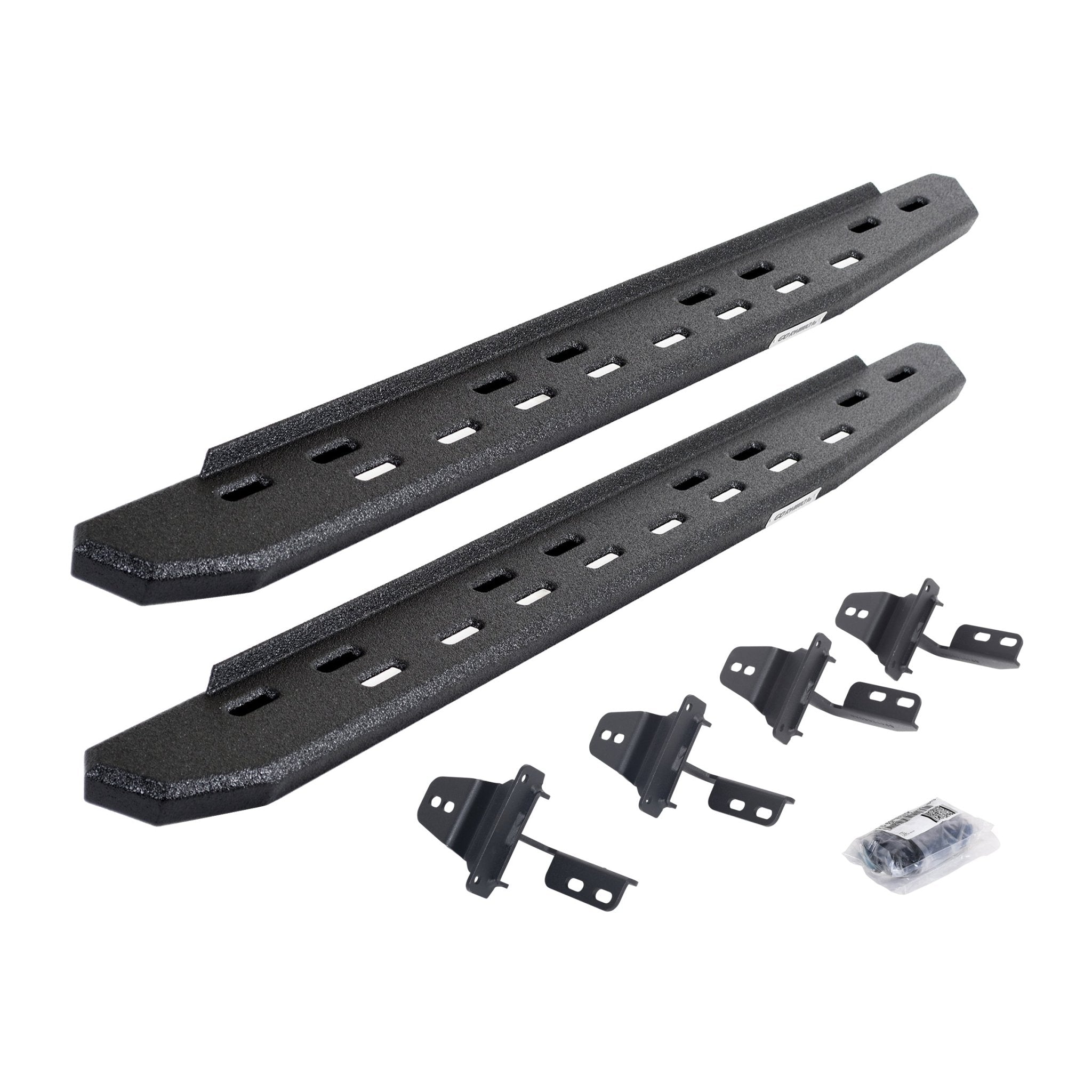 Go Rhino 69692648ST 2007 - 2018 Jeep Wrangler JK RB Series RB30 Slim Line Running Boards with Mounting Bracket Kit - Rugged Truck Gear