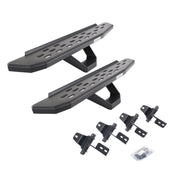 Go Rhino 6969274810PC 2018 - 2024 Jeep Wrangler JL RB Series RB30 Running Boards with Mounting Brackets, 1 Pair Drop Steps Kit - Rugged Truck Gear