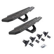 Go Rhino 6969274810T 2018 - 2024 Jeep Wrangler JL RB Series RB30 Running Boards with Mounting Brackets, 1 Pair Drop Steps Kit - Rugged Truck Gear