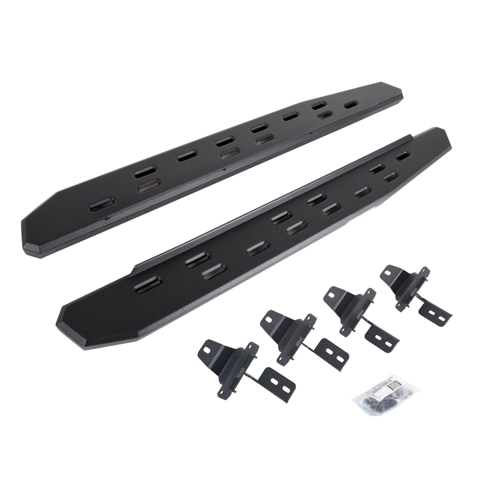 Go Rhino 69692748SPC 2018 - 2024 Jeep Wrangler JL RB Series RB30 Slim Line Running Boards with Mounting Bracket Kit - Rugged Truck Gear