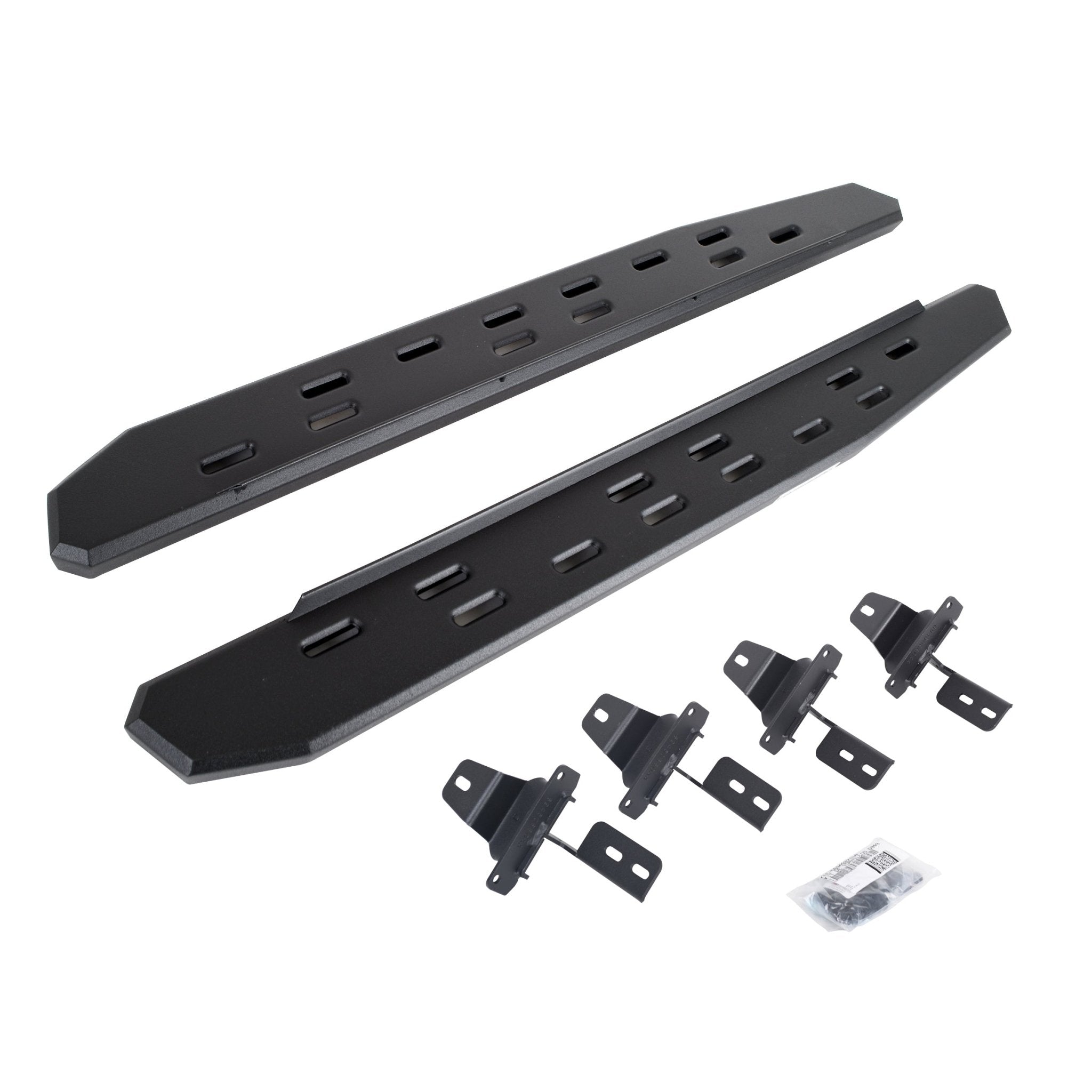Go Rhino 69692748SPC 2018 - 2024 Jeep Wrangler JL RB Series RB30 Slim Line Running Boards with Mounting Bracket Kit - Rugged Truck Gear