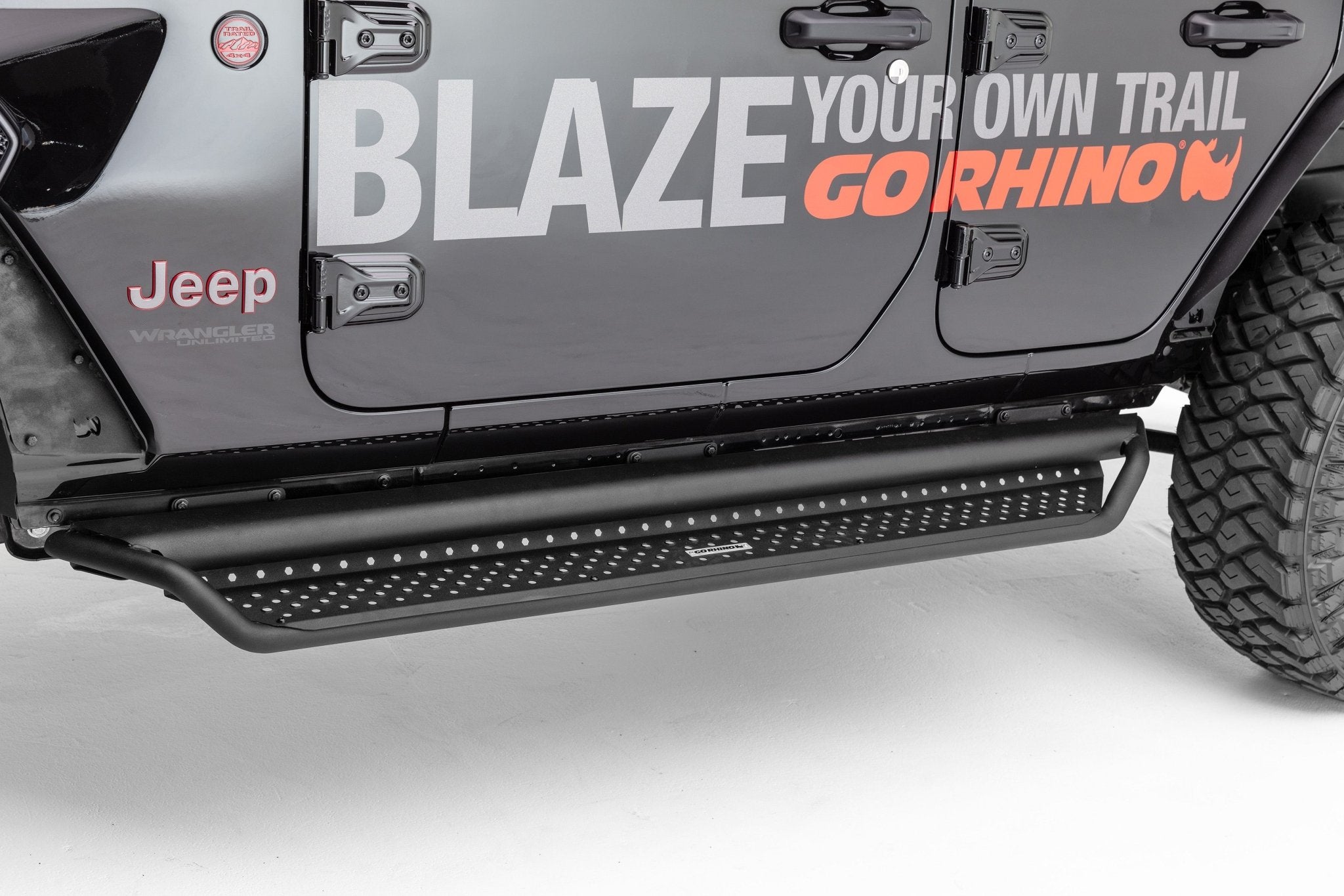 Go Rhino D10068T 2021 - 2024 Ford Bronco Sport D1 Dominator Series Xtreme Side Steps - Boards Only, 68" Long - Rugged Truck Gear