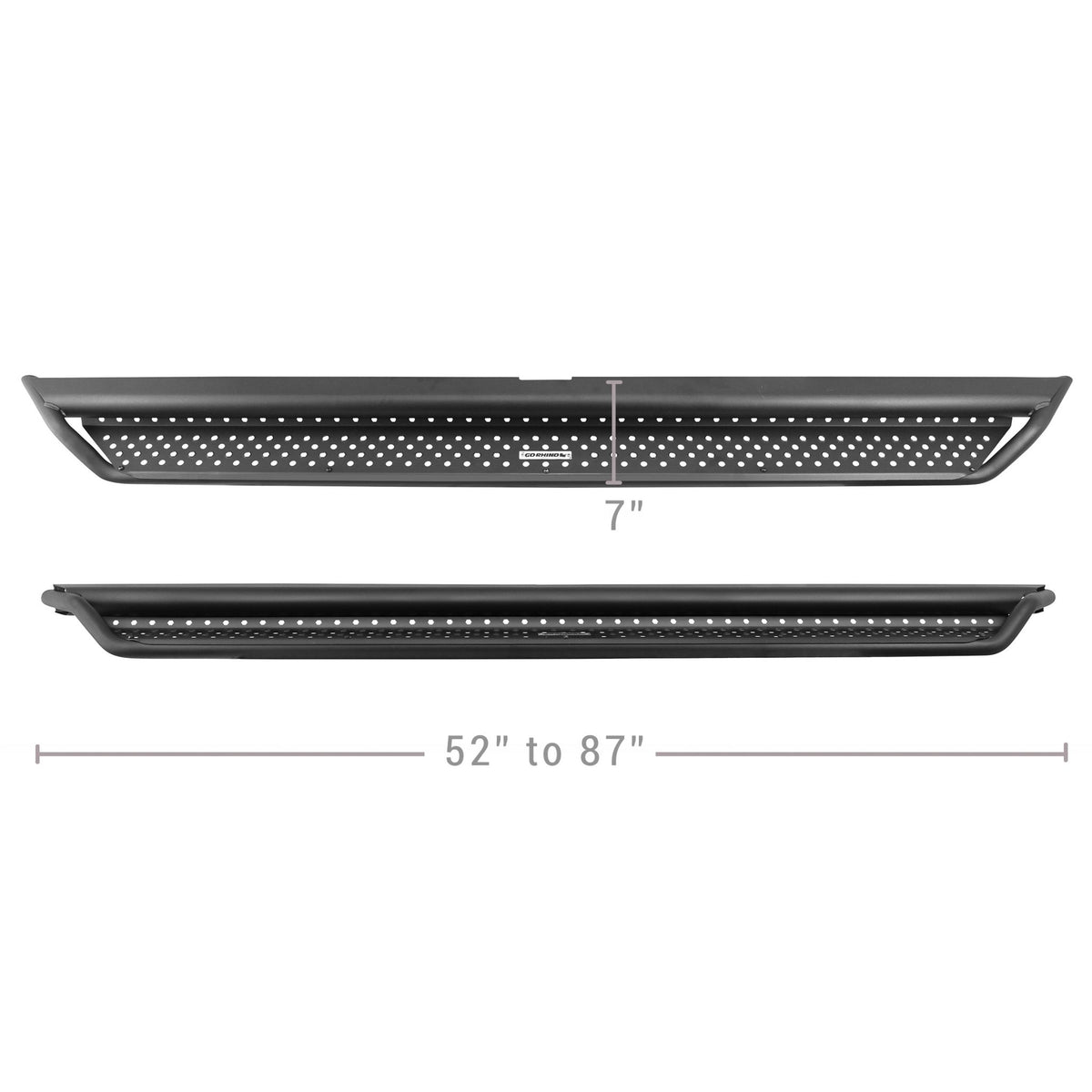 Go Rhino D14354T 2016 - 2024 Nissan TITAN XD D1 Dominator Series Xtreme Side Steps with Rocker Panel Mounting Bracket Kit - Rugged Truck Gear