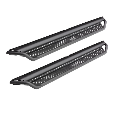 Go Rhino D14354T 2016 - 2024 Nissan TITAN XD D1 Dominator Series Xtreme Side Steps with Rocker Panel Mounting Bracket Kit - Rugged Truck Gear