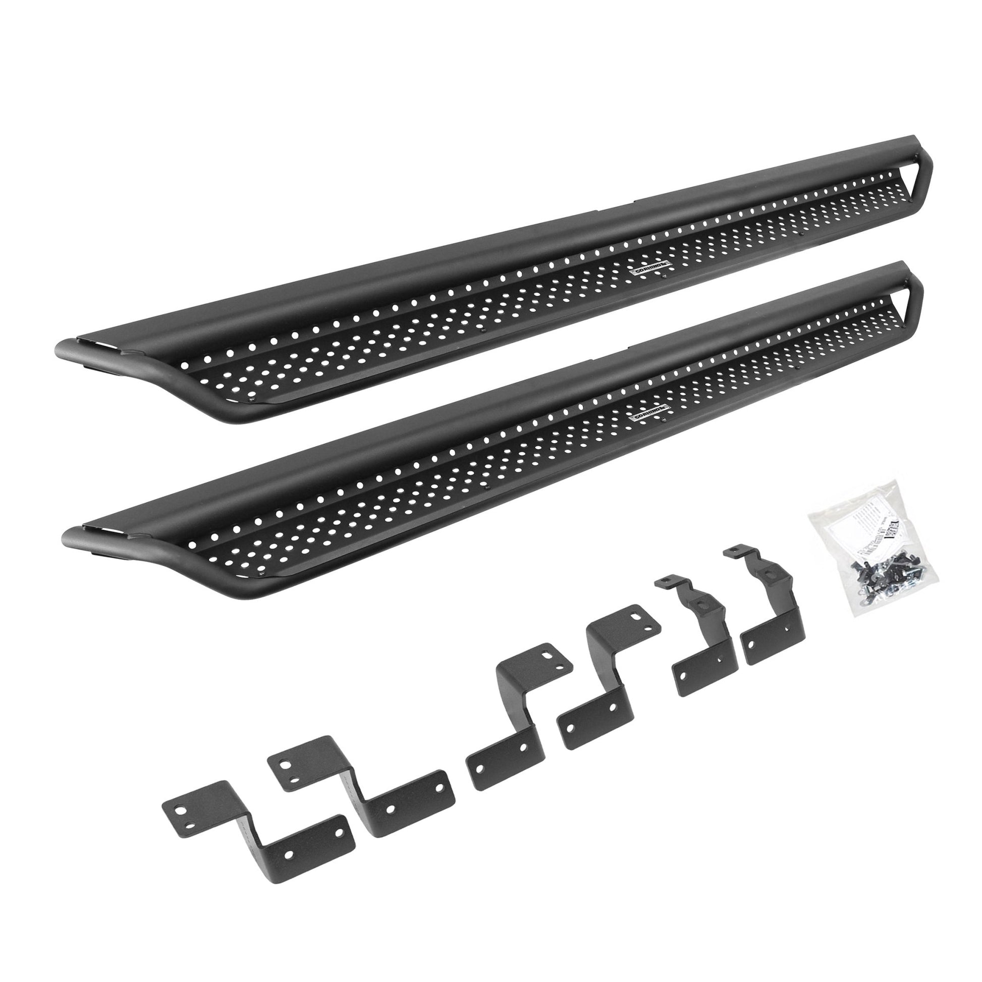 Go Rhino D14425T 2018 - 2024 Toyota 4Runner SR5 Premium/TRD Off - Road/TRD Off - Road Premium/TRD Pro D1 Dominator Series Xtreme Side Steps with Rocker Panel Mounting Bracket Kit - Rugged Truck Gear