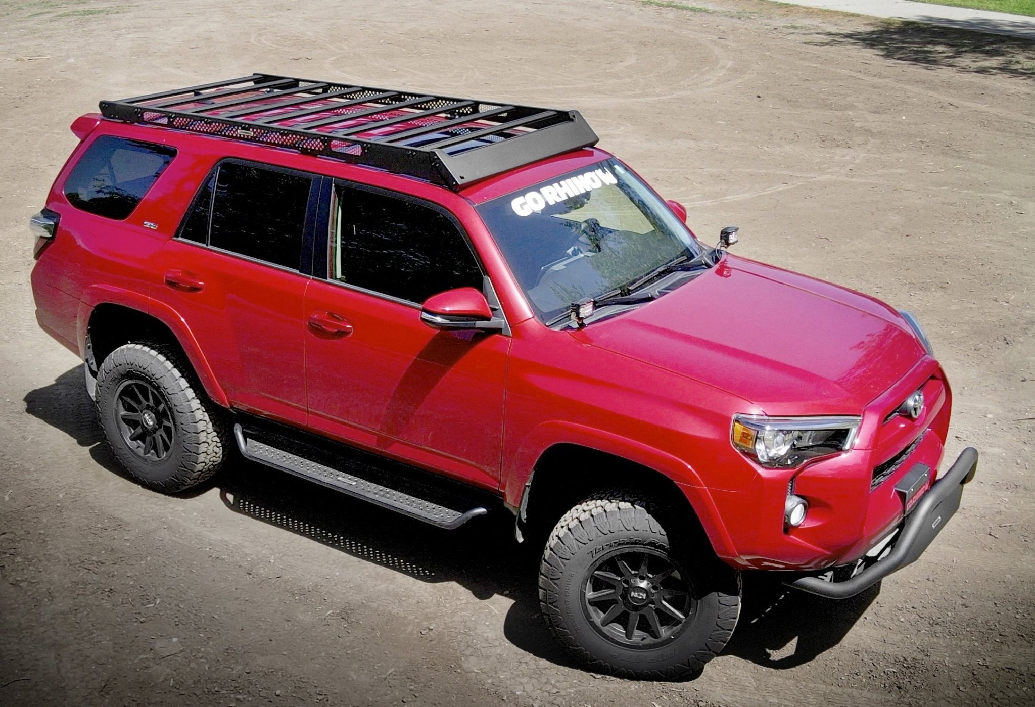 Go Rhino D14425T 2020 - 2021 Toyota 4Runner Venture D1 Dominator Series Xtreme Side Steps with Rocker Panel Mounting Bracket Kit - Rugged Truck Gear