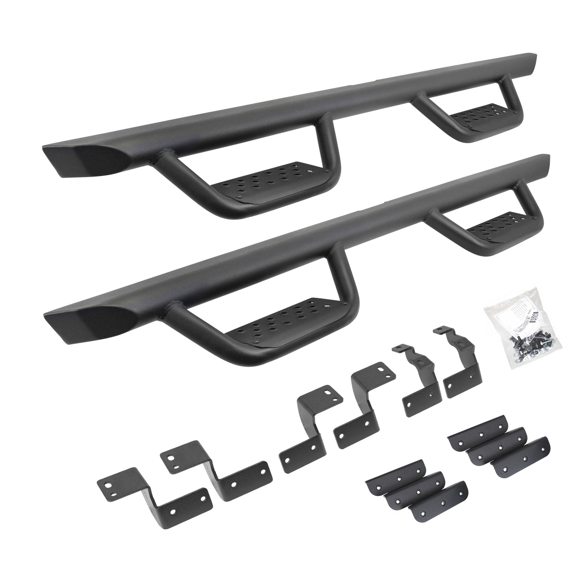 Go Rhino D224425T 2018 - 2024 Toyota 4Runner SR5 Premium/TRD Off - Road/TRD Off - Road Premium/TRD Pro D2 Dominator Series Xtreme Side Steps with Rocker Panel Mounting Bracket Kit - Rugged Truck Gear