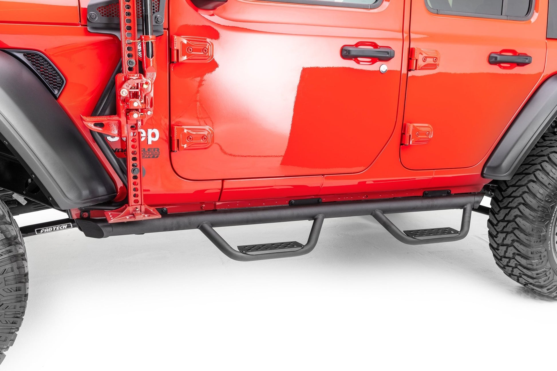Go Rhino D224506T 2018 - 2024 Jeep Wrangler JL D2 Dominator Series Xtreme Side Steps with Rocker Panel Mounting Bracket Kit - Rugged Truck Gear