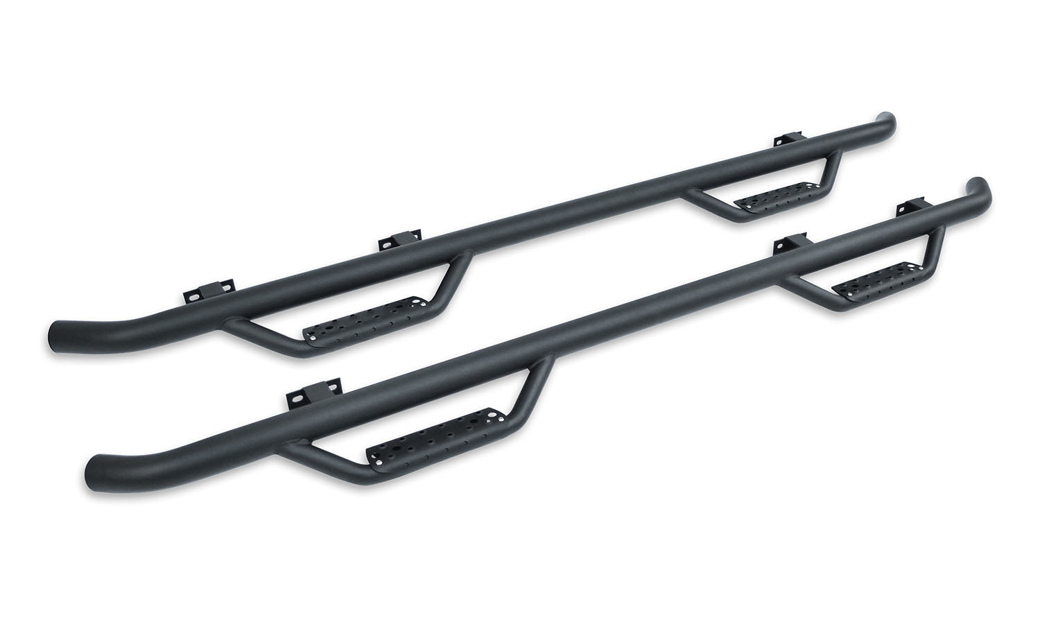 Go Rhino D24043T 2007 - 2019 Chevy Silverado 2500 HD D2 Dominator Series Classic Side Steps with Mounting Bracket Kit - Rugged Truck Gear