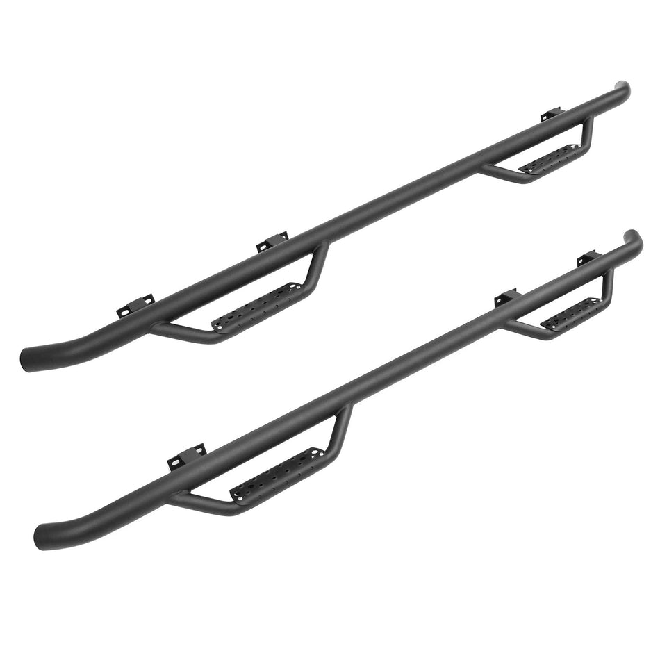 Go Rhino D24351B 2004 - 2015 Nissan TITAN D2 Dominator Series Classic Side Steps with Mounting Bracket Kit - Rugged Truck Gear