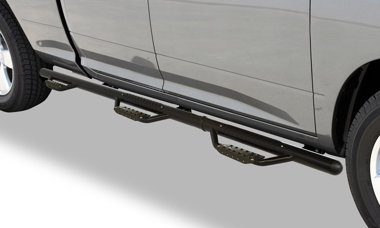 Go Rhino D36040T 2011 - 2013 GMC Sierra 2500/3500 HD D3 Dominator Series Modular Wheel - To - Wheel Side Steps with Brackets - Short Bed - Rugged Truck Gear