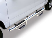 Go Rhino D44047PS 2007 - 2014 Chevy Silverado 2500/3500 HD D4 Dominator Series Cab - Length Side Steps with Mounting Brackets - Rugged Truck Gear