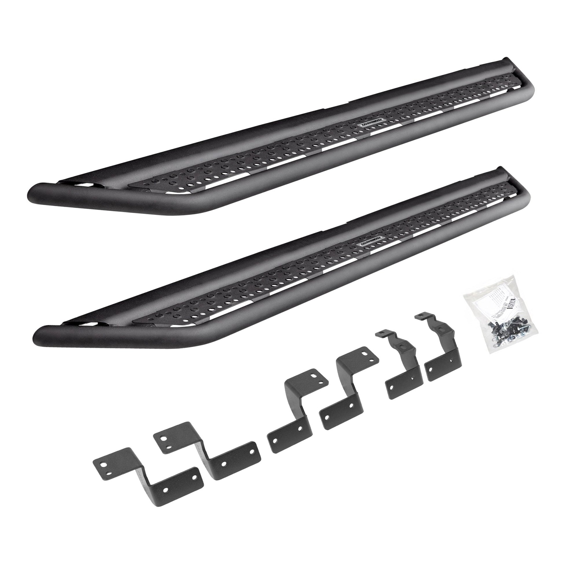 Go Rhino D64425T 2023 Toyota 4Runner 40th Anniversary Edition D6 Dominator Series Xtreme Side Steps with Rocker Panel Mounting Bracket Kit - Rugged Truck Gear