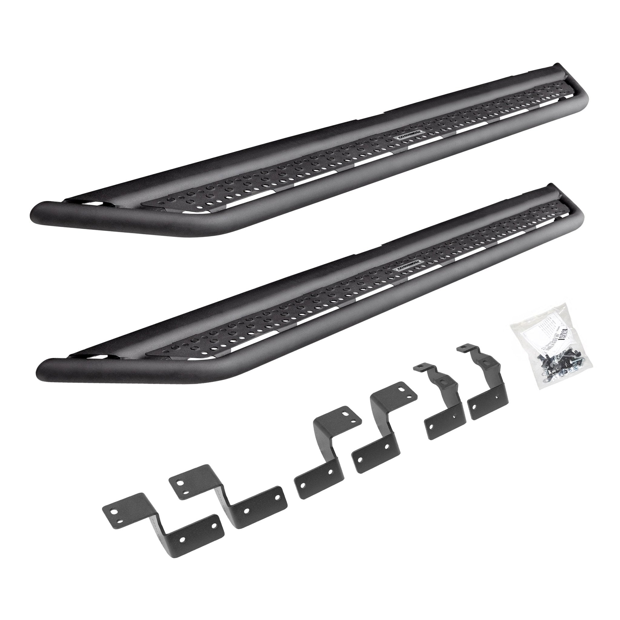 Go Rhino D64425T 2023 Toyota 4Runner 40th Anniversary Edition D6 Dominator Series Xtreme Side Steps with Rocker Panel Mounting Bracket Kit - Rugged Truck Gear