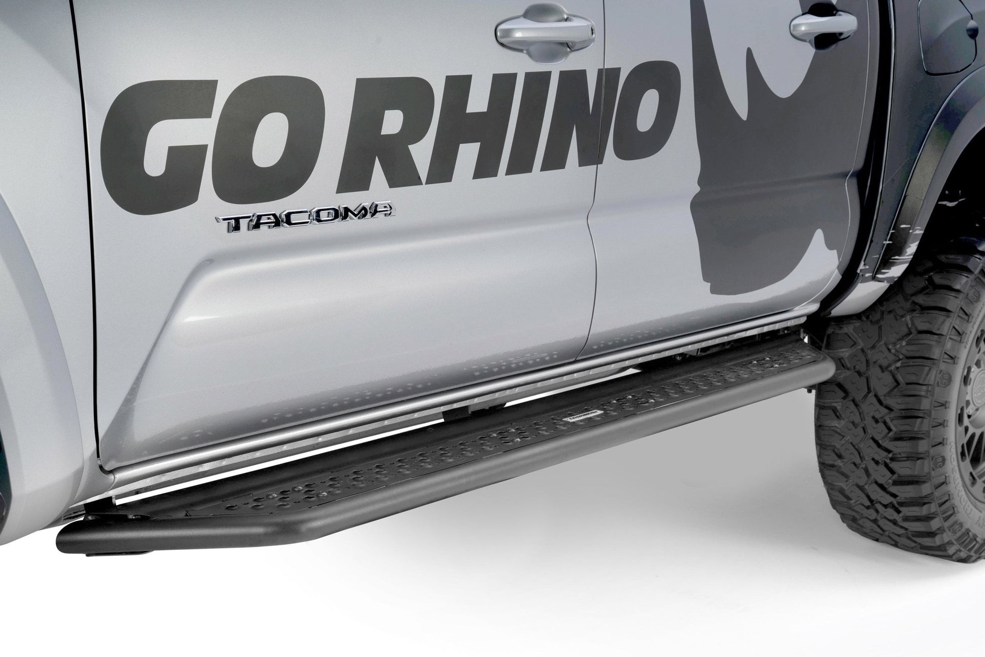 Go Rhino D64429T 2005 - 2023 Toyota Tacoma D6 Dominator Series Xtreme Side Steps with Rocker Panel Mounting Bracket Kit - Rugged Truck Gear