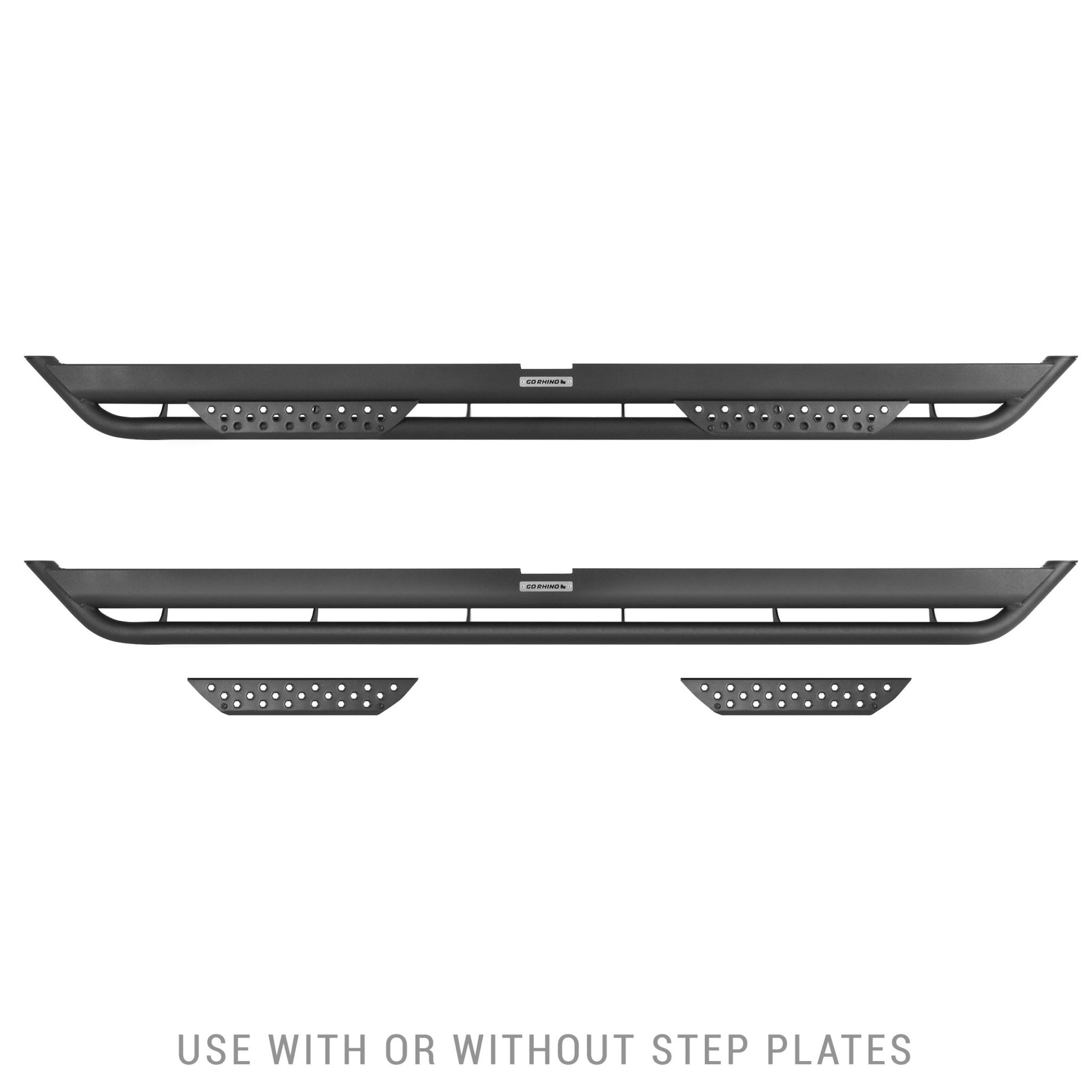 Go Rhino DT4043T 2007 - 2018 Chevy Silverado 3500 HD Dominator Series Xtreme DT Side Steps with Rocker Panel Mounting Bracket Kit - Rugged Truck Gear
