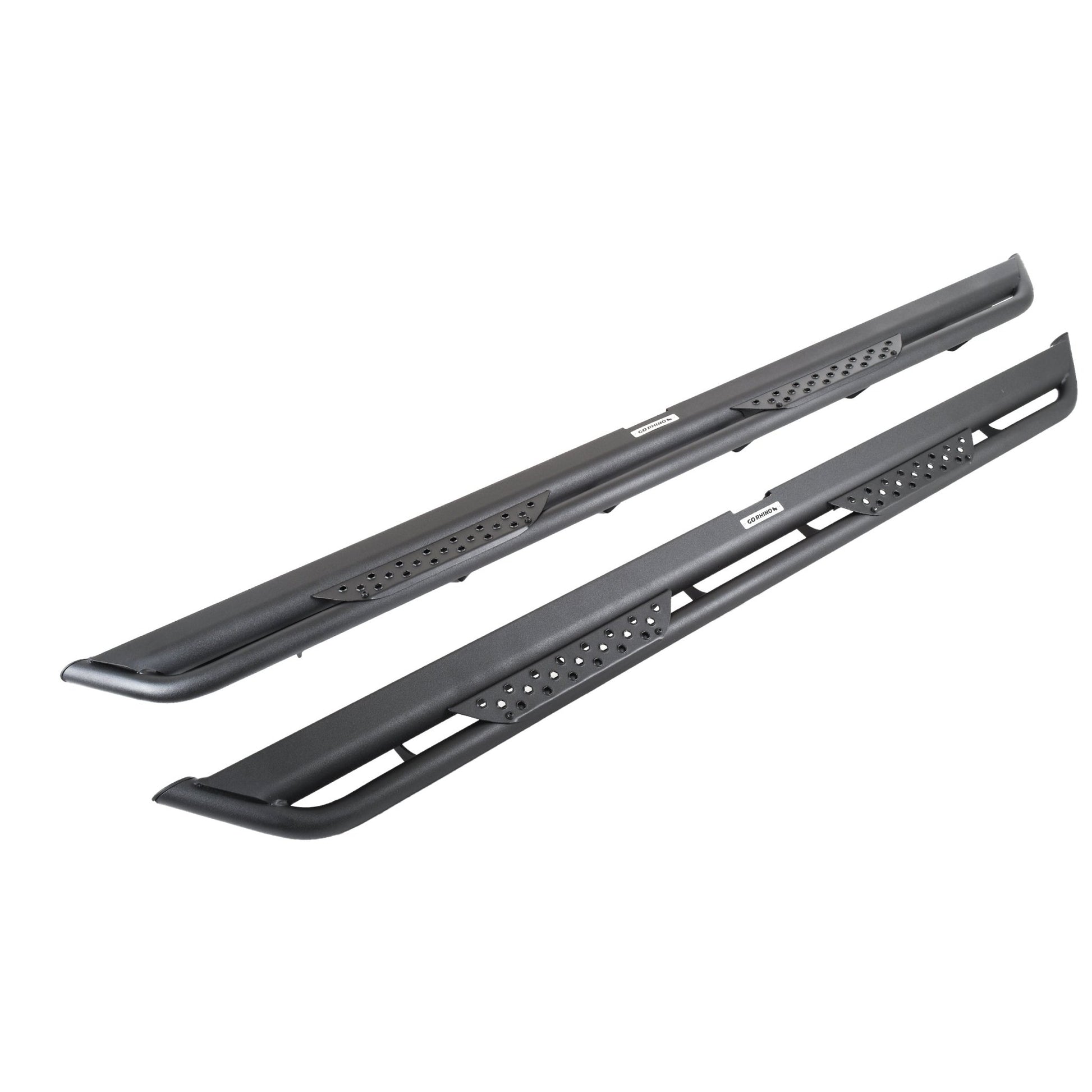 Go Rhino DT4052T 2007 - 2019 Chevy Silverado 2500 HD Dominator Series Xtreme DT Side Steps with Rocker Panel Mounting Bracket Kit - Rugged Truck Gear