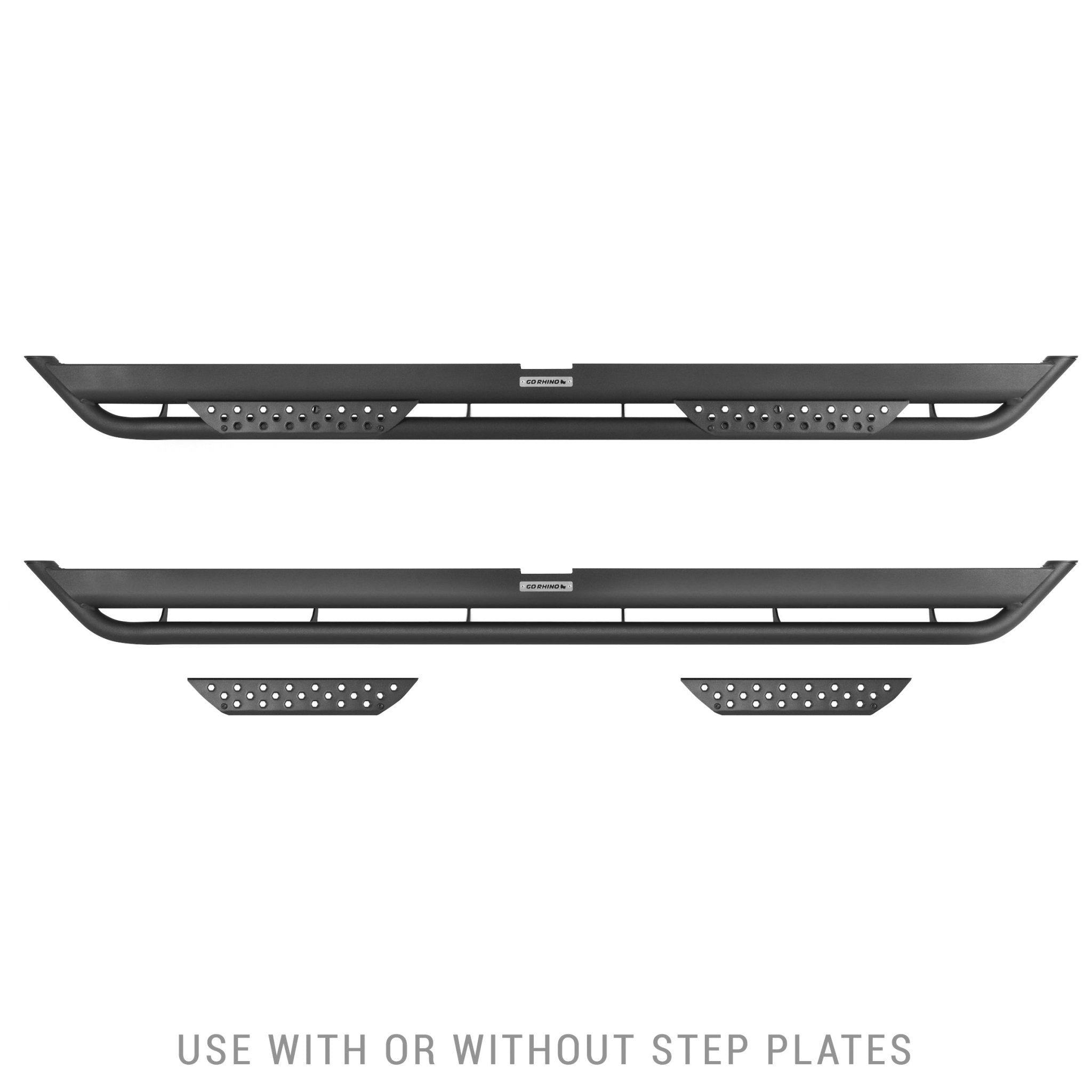 Go Rhino DT4156T 2015 - 2023 Ford F150 Lariat Dominator Series Xtreme DT Side Steps with Rocker Panel Mounting Bracket Kit - Rugged Truck Gear
