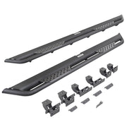 Go Rhino DT4506T 2018 - 2024 Jeep Wrangler JL Dominator Series Xtreme DT Side Steps with Rocker Panel Mounting Bracket Kit - Rugged Truck Gear