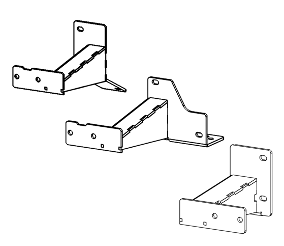 Go Rhino FSD4425TK 2021 - 2022 Toyota 4Runner Trail Dominator Series Xtreme Frame Slider - Mounting Brackets Only - Rugged Truck Gear