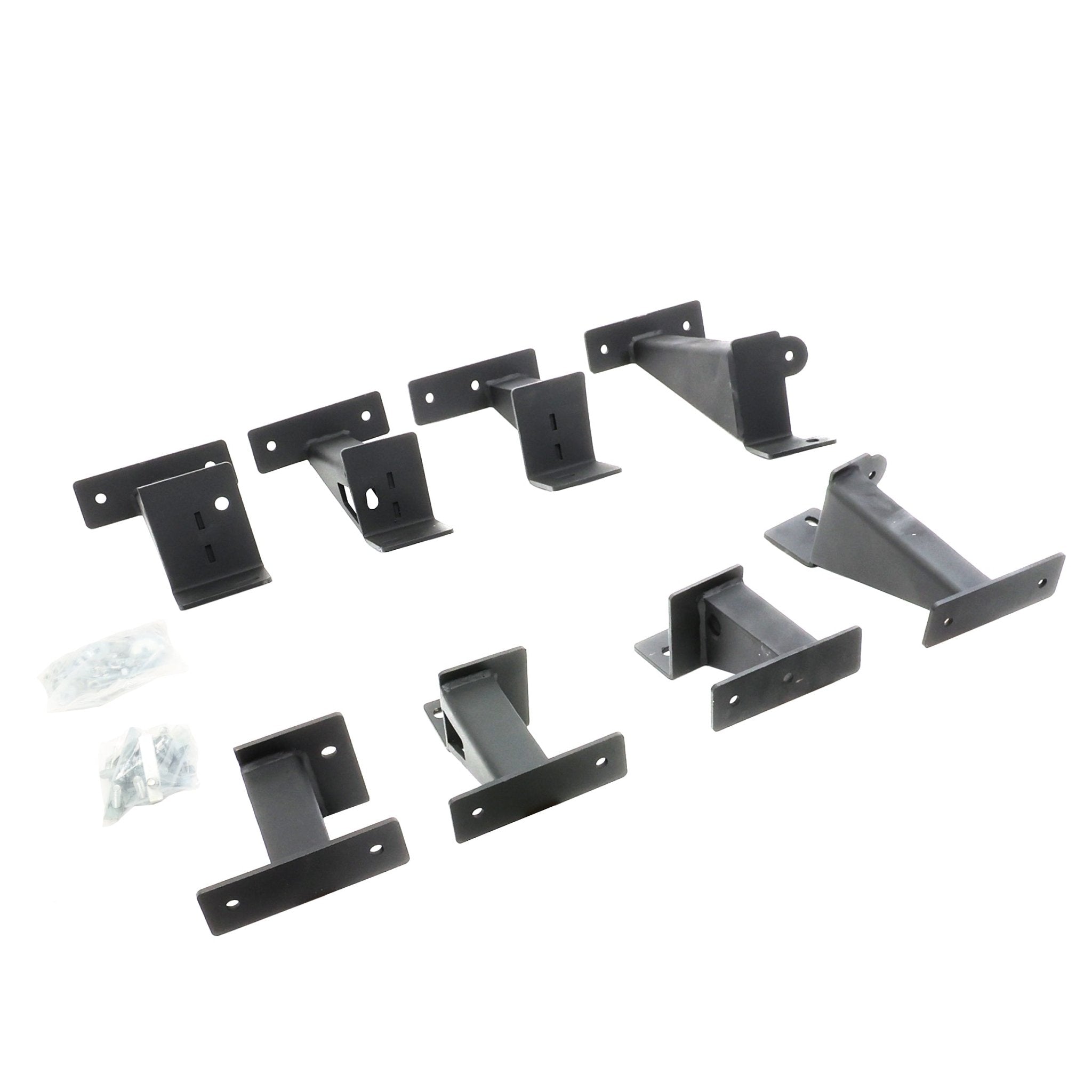 Go Rhino FSD64516T 2020 - 2024 Jeep Gladiator JT D6 Dominator Series Xtreme Side Steps with Frame Mounting Bracket Kit - Rugged Truck Gear