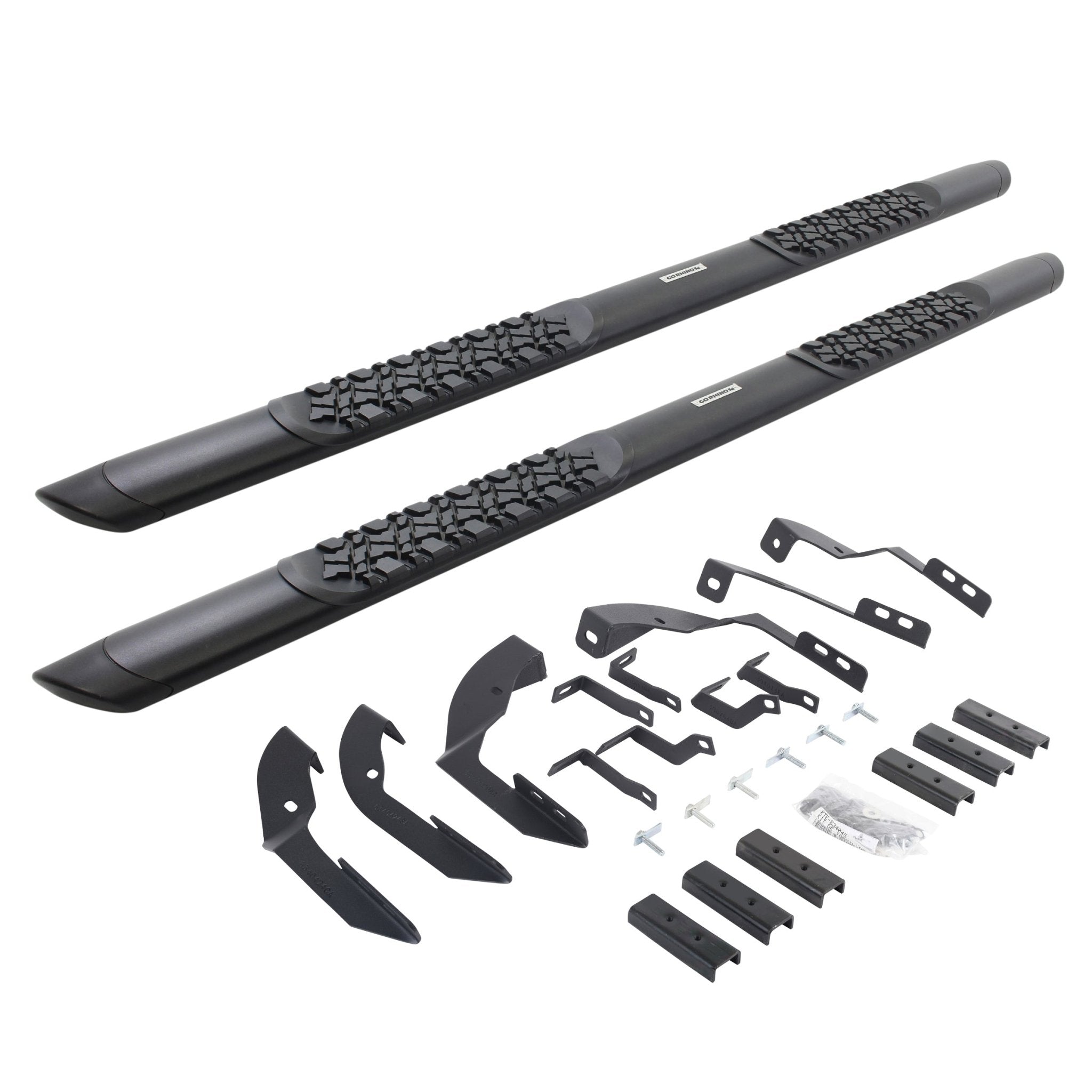 Go Rhino V3404280T 2015 - 2018 GMC Sierra 3500 HD V - Series V3 Aluminum Side Steps with Mounting Bracket Kit - Rugged Truck Gear