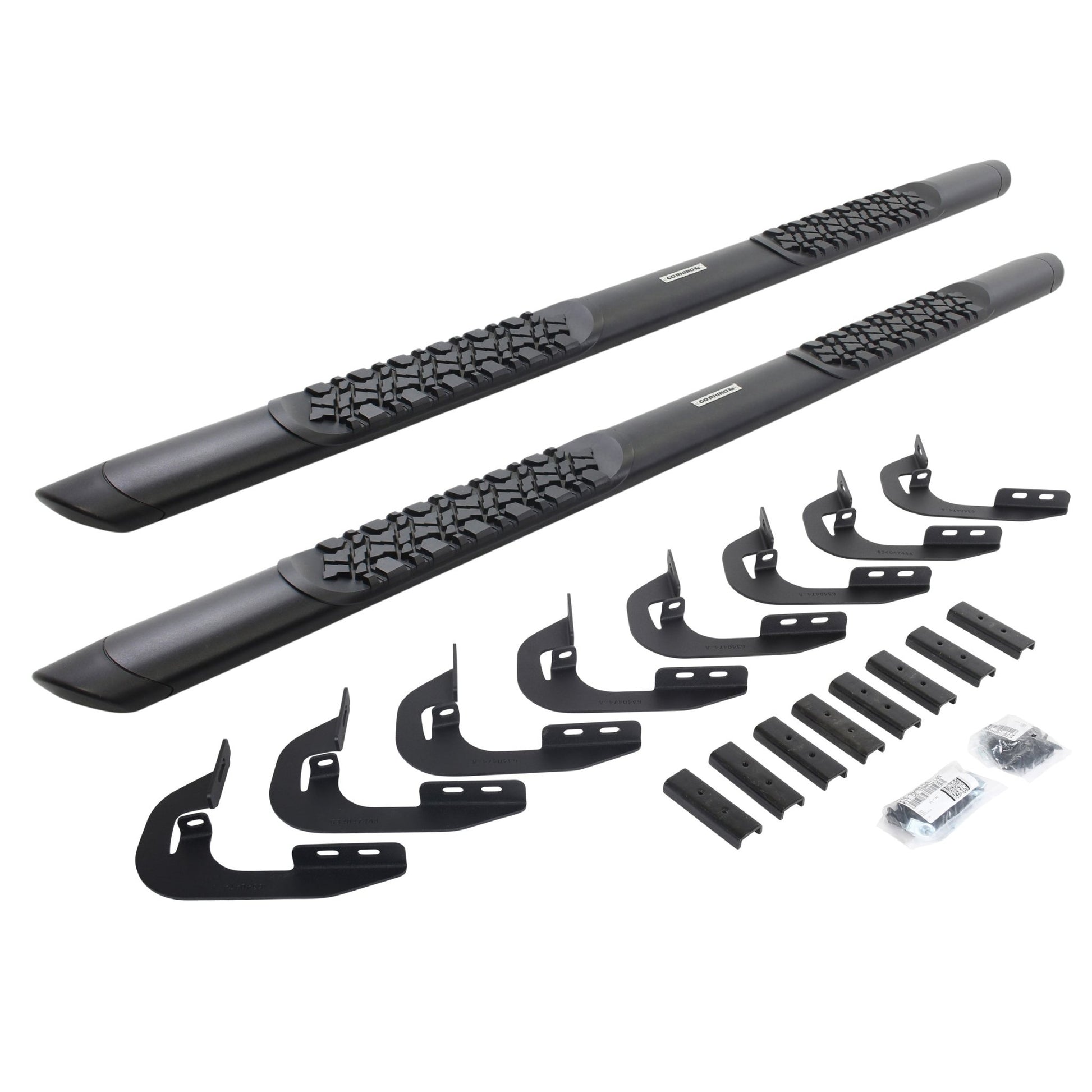 Go Rhino V3404787T 2014 - 2018 GMC Sierra 1500 V - Series V3 Aluminum Side Steps with Mounting Bracket Kit - Rugged Truck Gear