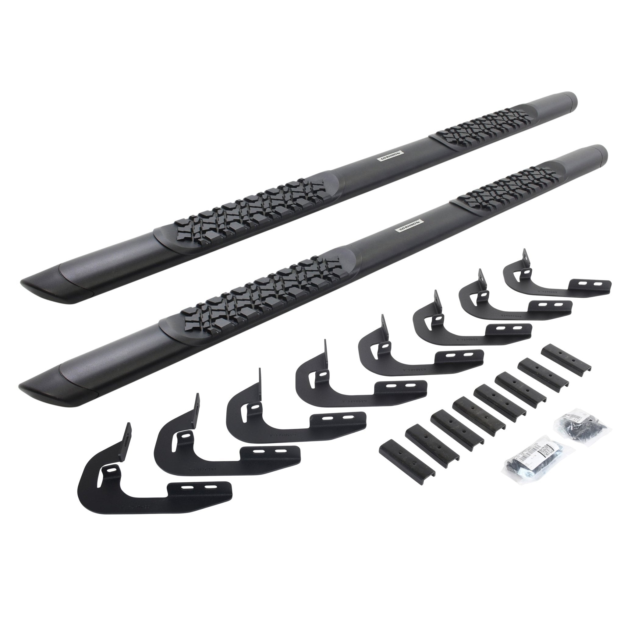 Go Rhino V3404787T 2014 - 2018 GMC Sierra 1500 V - Series V3 Aluminum Side Steps with Mounting Bracket Kit - Rugged Truck Gear