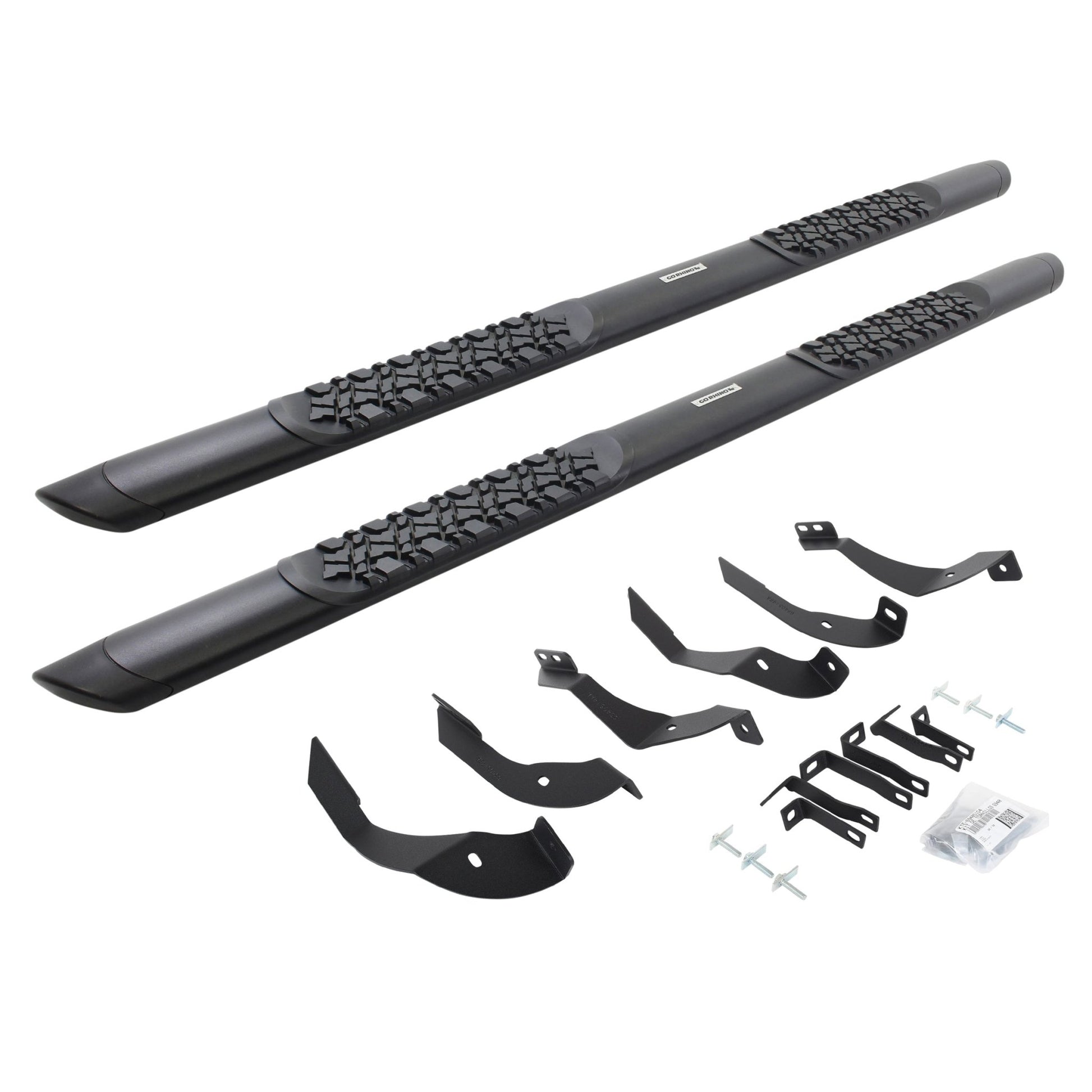 Go Rhino V3405187T 2015 - 2019 GMC Sierra 2500/3500 HD V - Series V3 Aluminum Side Steps with Mounting Bracket Kit - Rugged Truck Gear