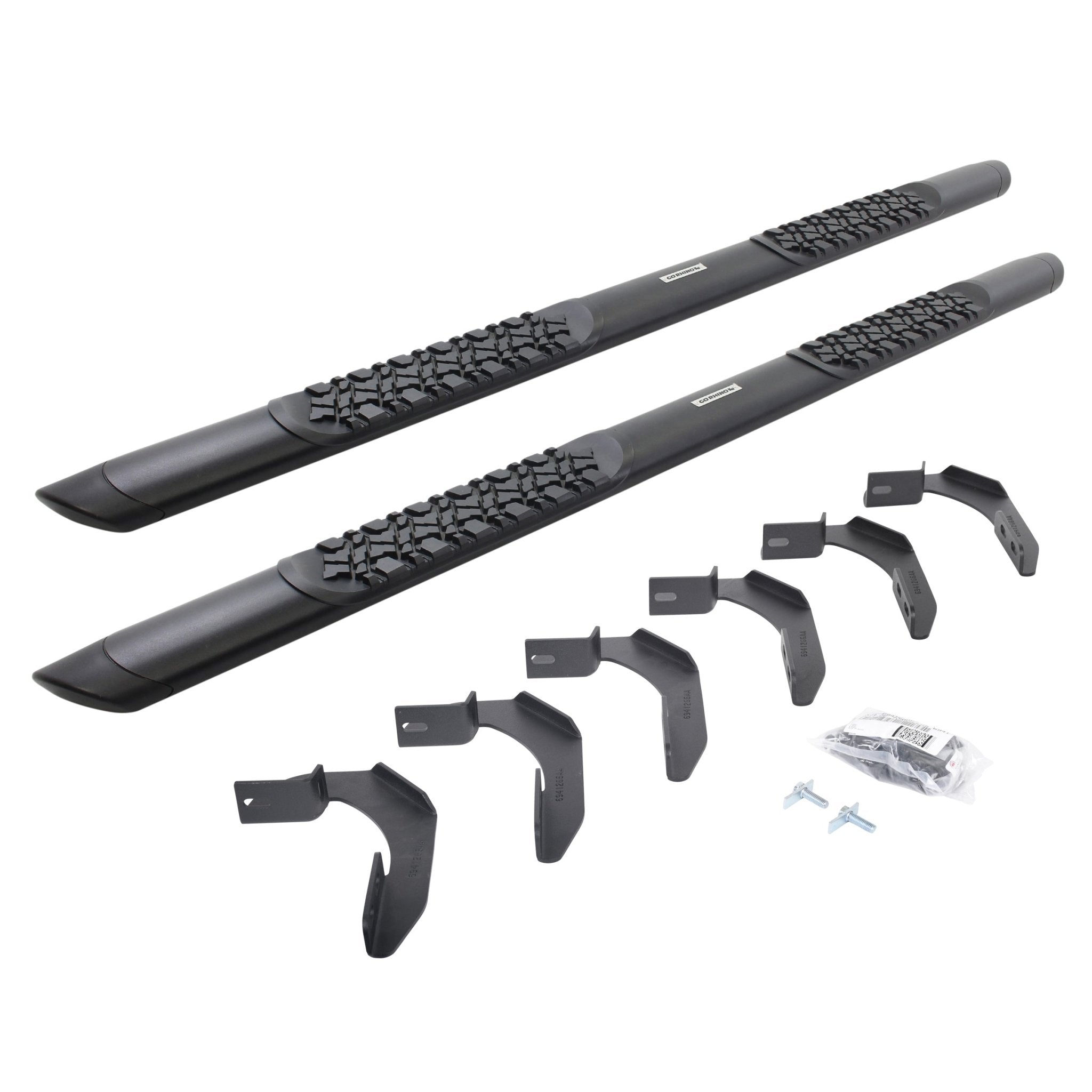 Go Rhino V3412680T 2004 - 2014 Ford F150 FX4/Lariat/STX/XL/XLT V - Series V3 Aluminum Side Steps with Mounting Bracket Kit - Rugged Truck Gear