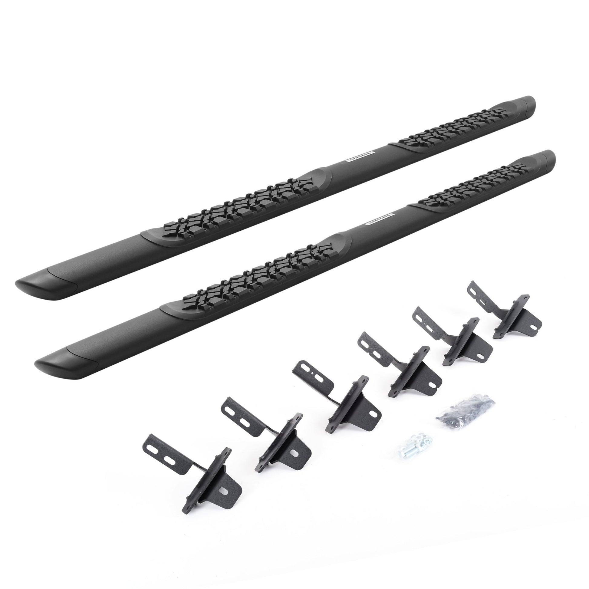 Go Rhino V3412974T 2021 - 2024 Ford Bronco V - Series V3 Aluminum Side Steps and Mounting Bracket Kit - Rugged Truck Gear
