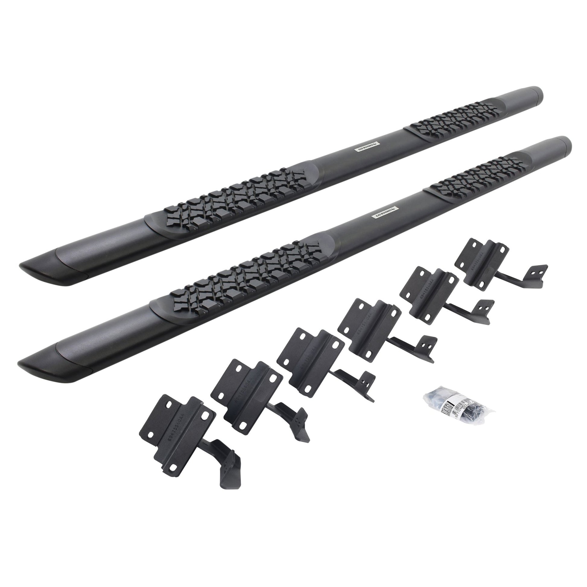 Go Rhino V3415587T 2017 - 2024 Ford F150 Raptor/SSV V - Series V3 Aluminum Side Steps with Mounting Bracket Kit - Rugged Truck Gear